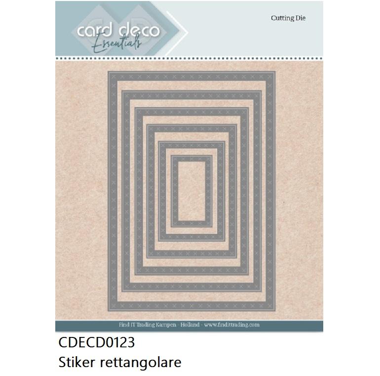 Fustelle Cornici - CDECD0123 Sticker rettangolare