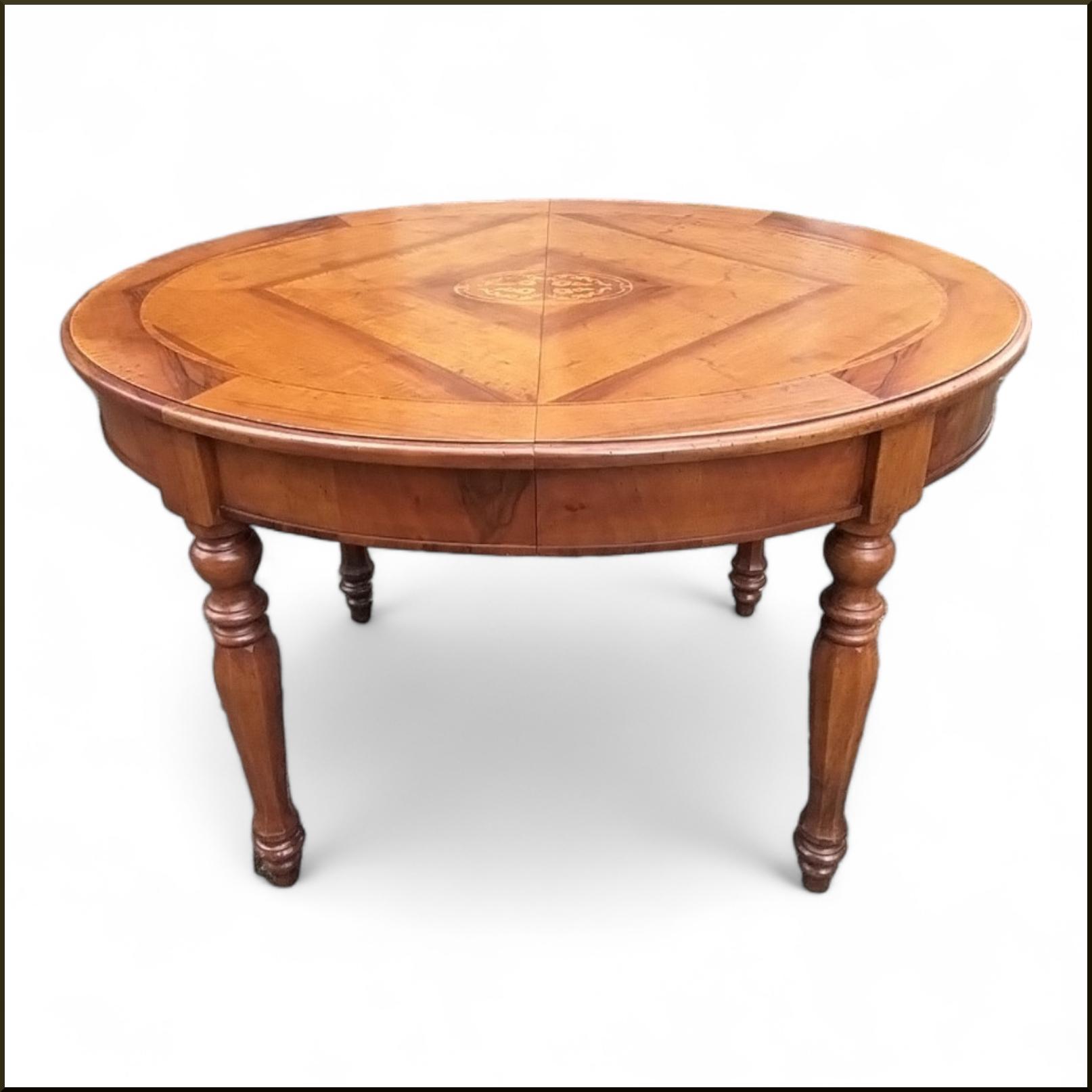 n° prodotto: 1899  » Prodotto artigianale realizzabile su misura Elegante tavolo ovale allungabile c