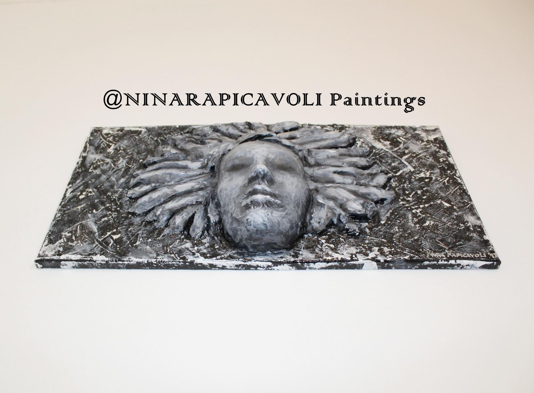 Medusa Dipinto Cemento/Painting Cement