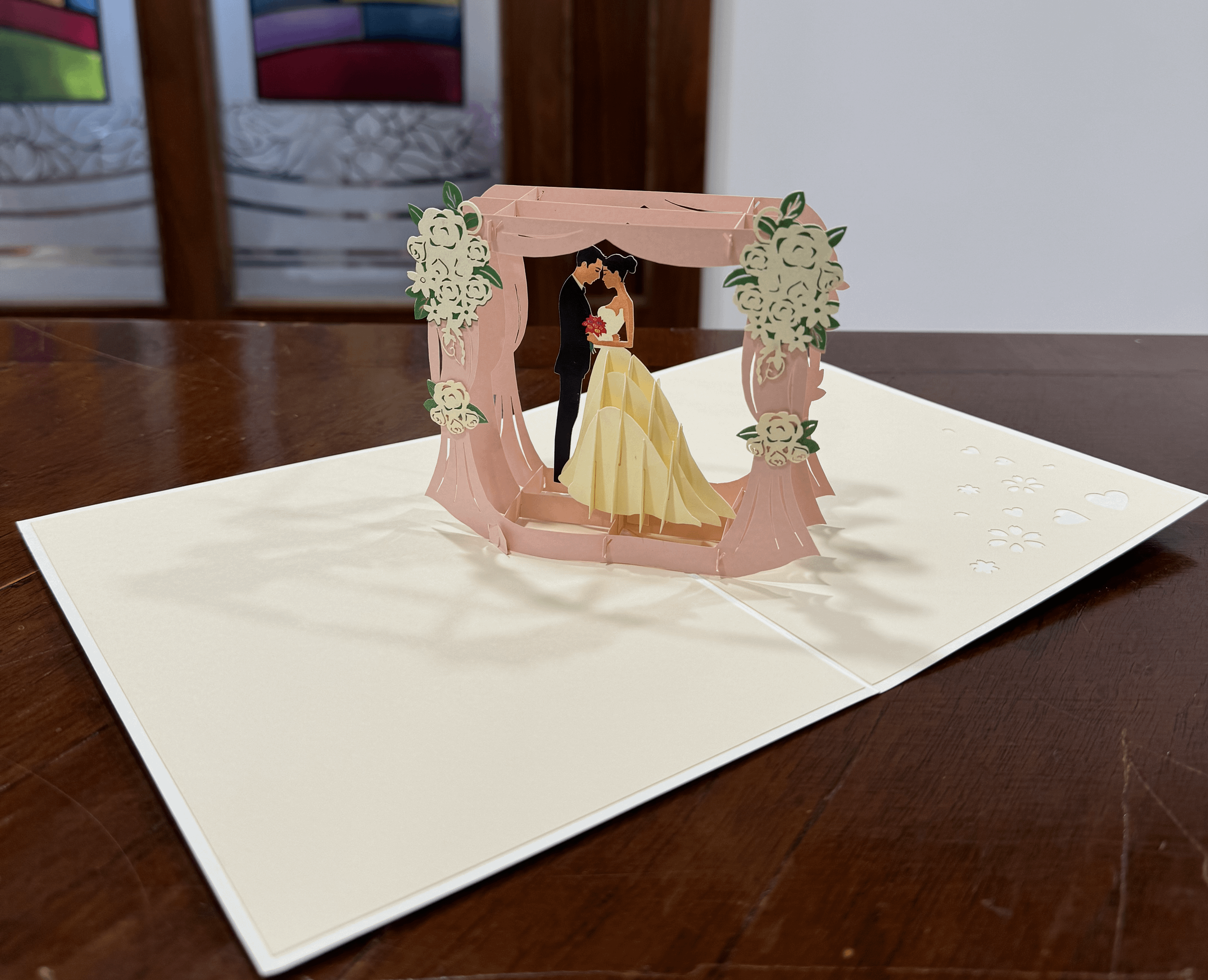 HAPPY WEDDING DAY 2 POP-UP CARD