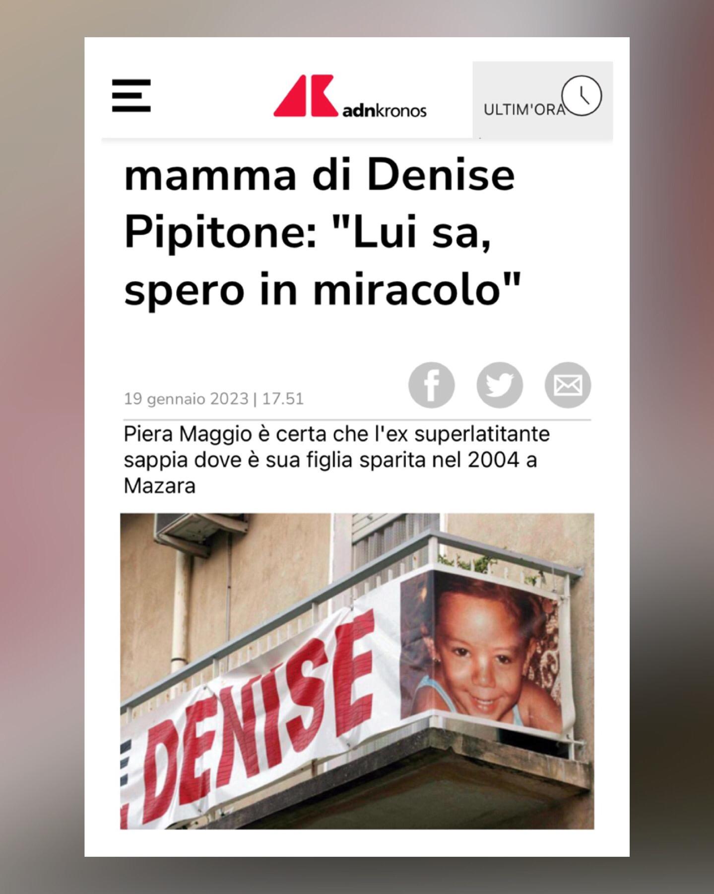 Matteo Messina Denaro, la mamma di Denise Pipitone: "Lui sa, spero in un miracolo"