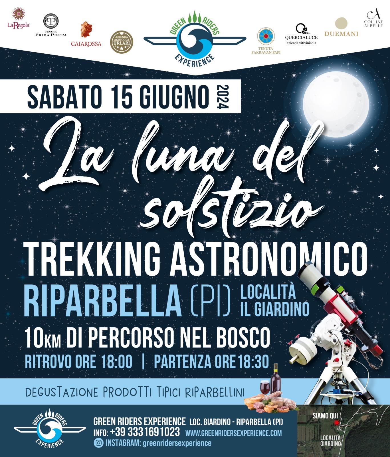 SABATO 15 Giugno 2024 Trekking Astronomico "La Luna del Solstizio"