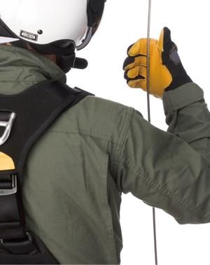 Hoist operator rescue gloves