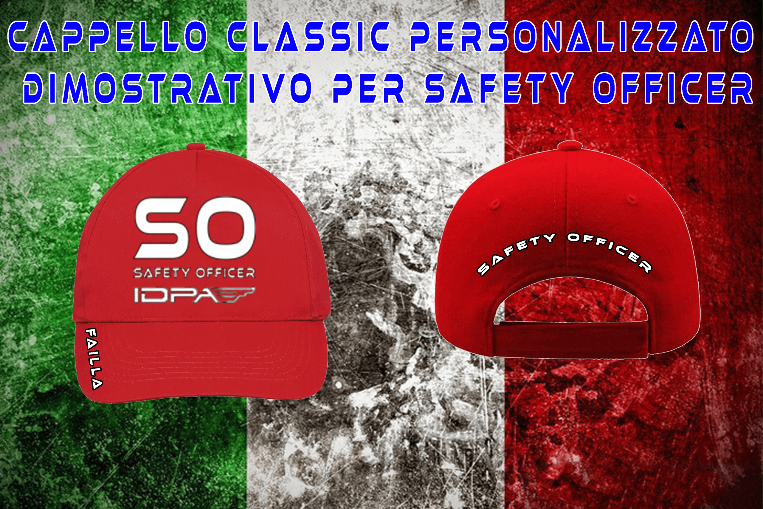 Cappellino Safety Officer Classic Personalizzato