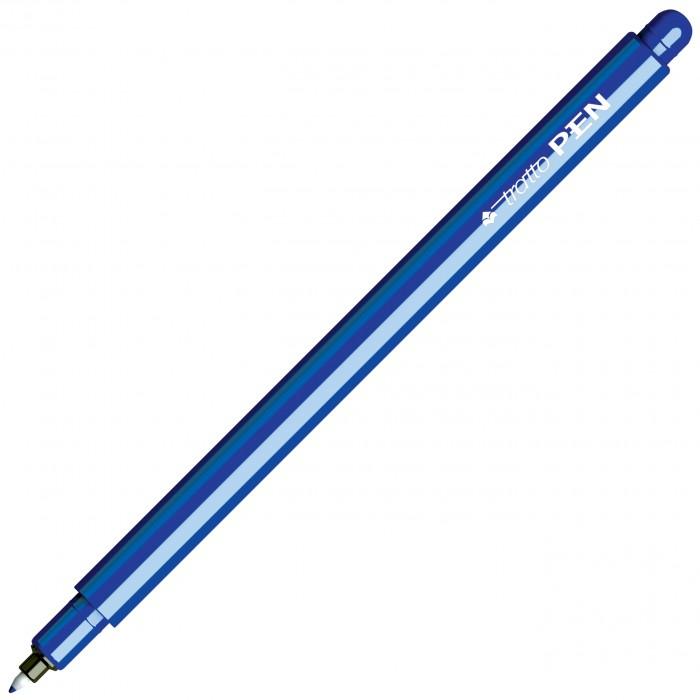 TRATTO PEN PENNA CON PUNTA SINTETICA E CAPPUCCIO BLU