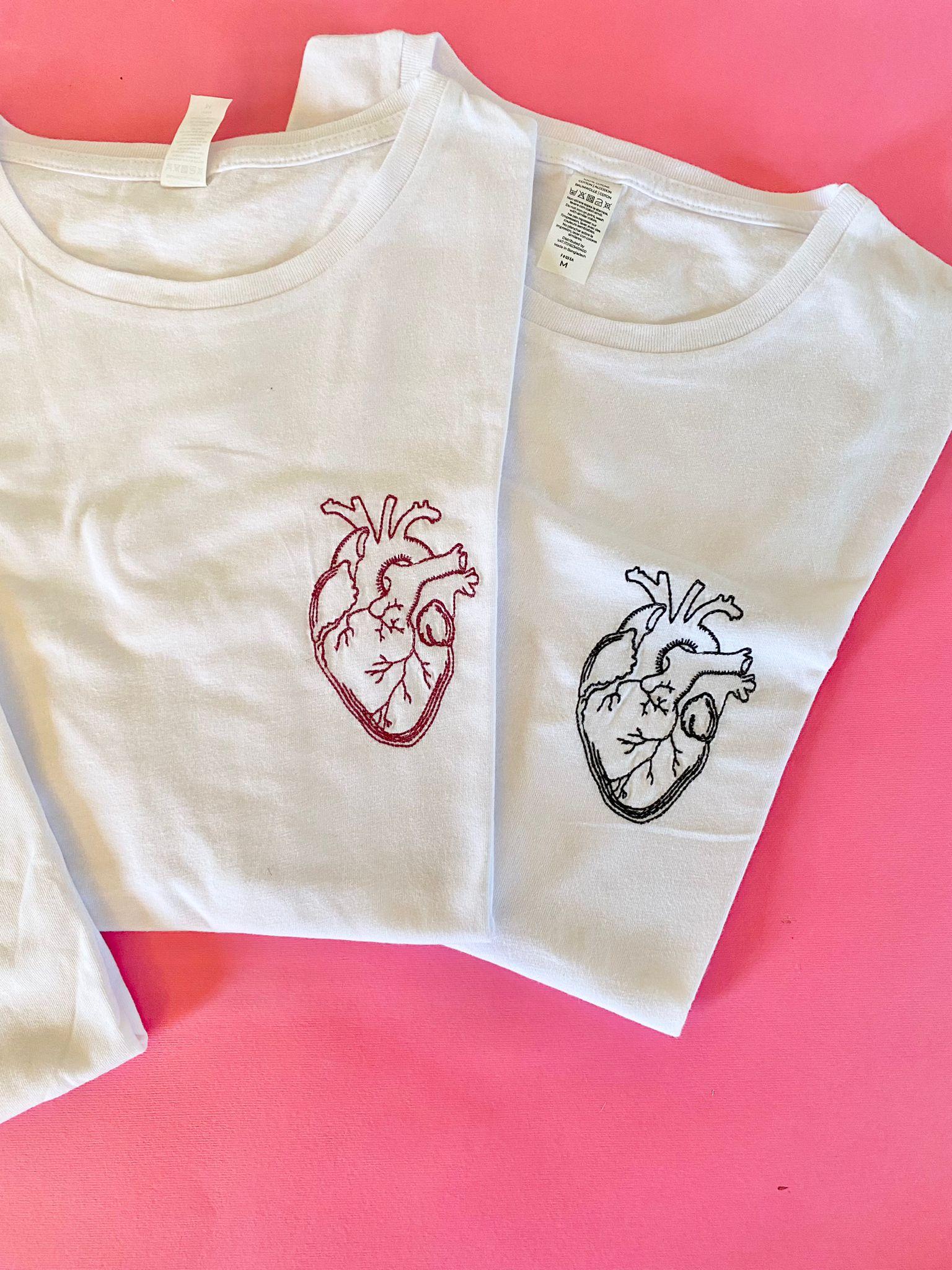 tshirt cuore anatomico