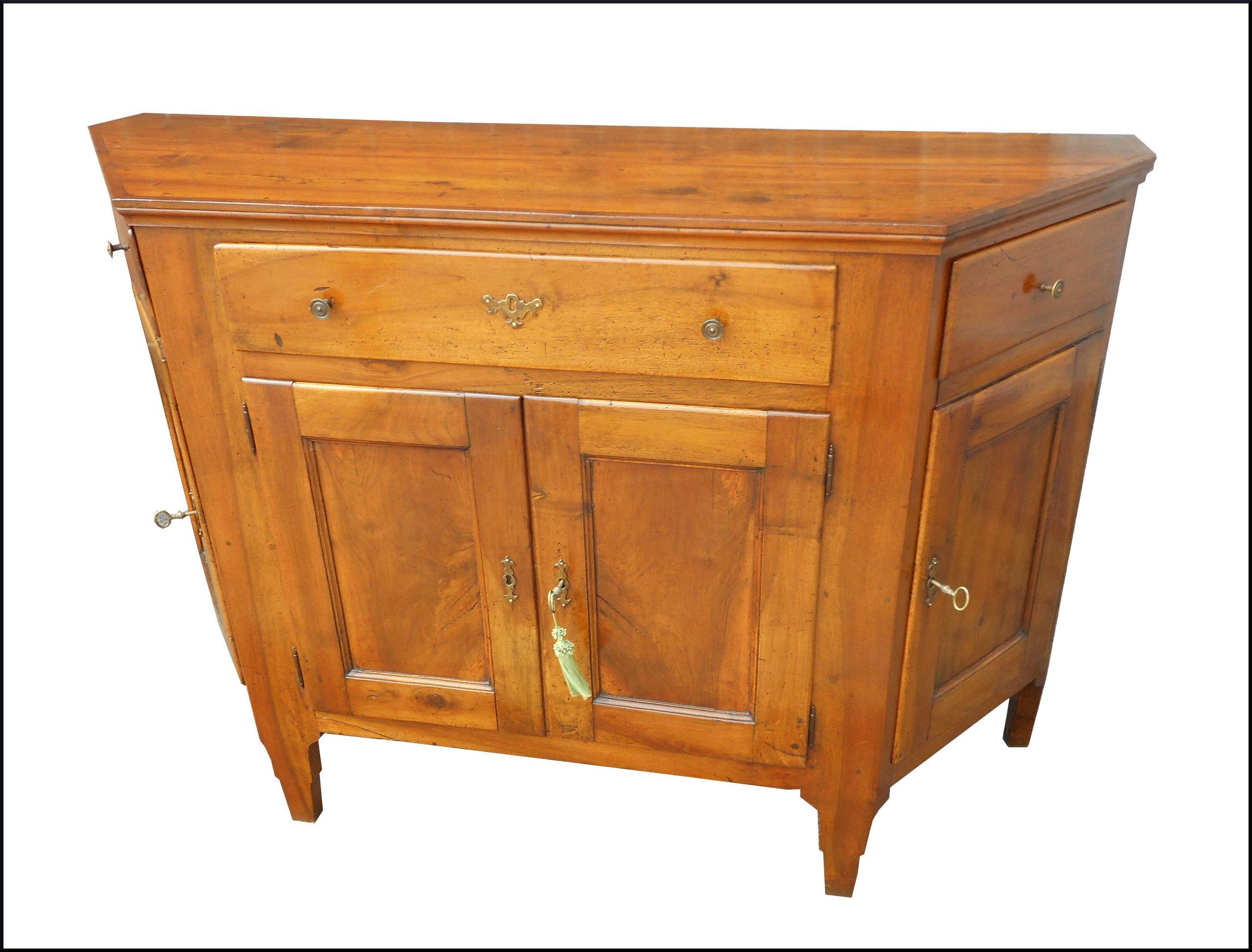 Credenza veneta scantonata fine 700 restaurata