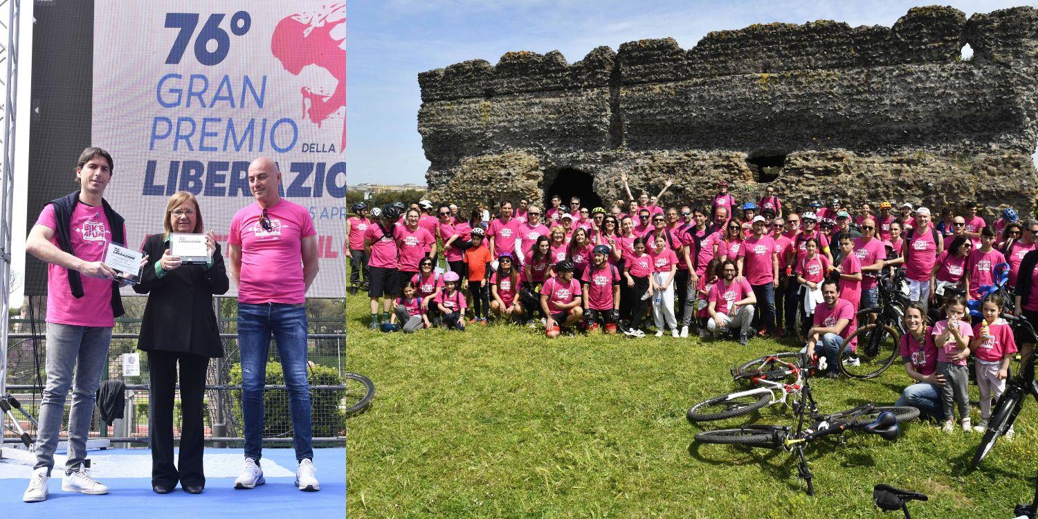Caracalla e Caffarella colorate da 500 magliette rosa: è stata una bellissima Bike 4 Fun!
