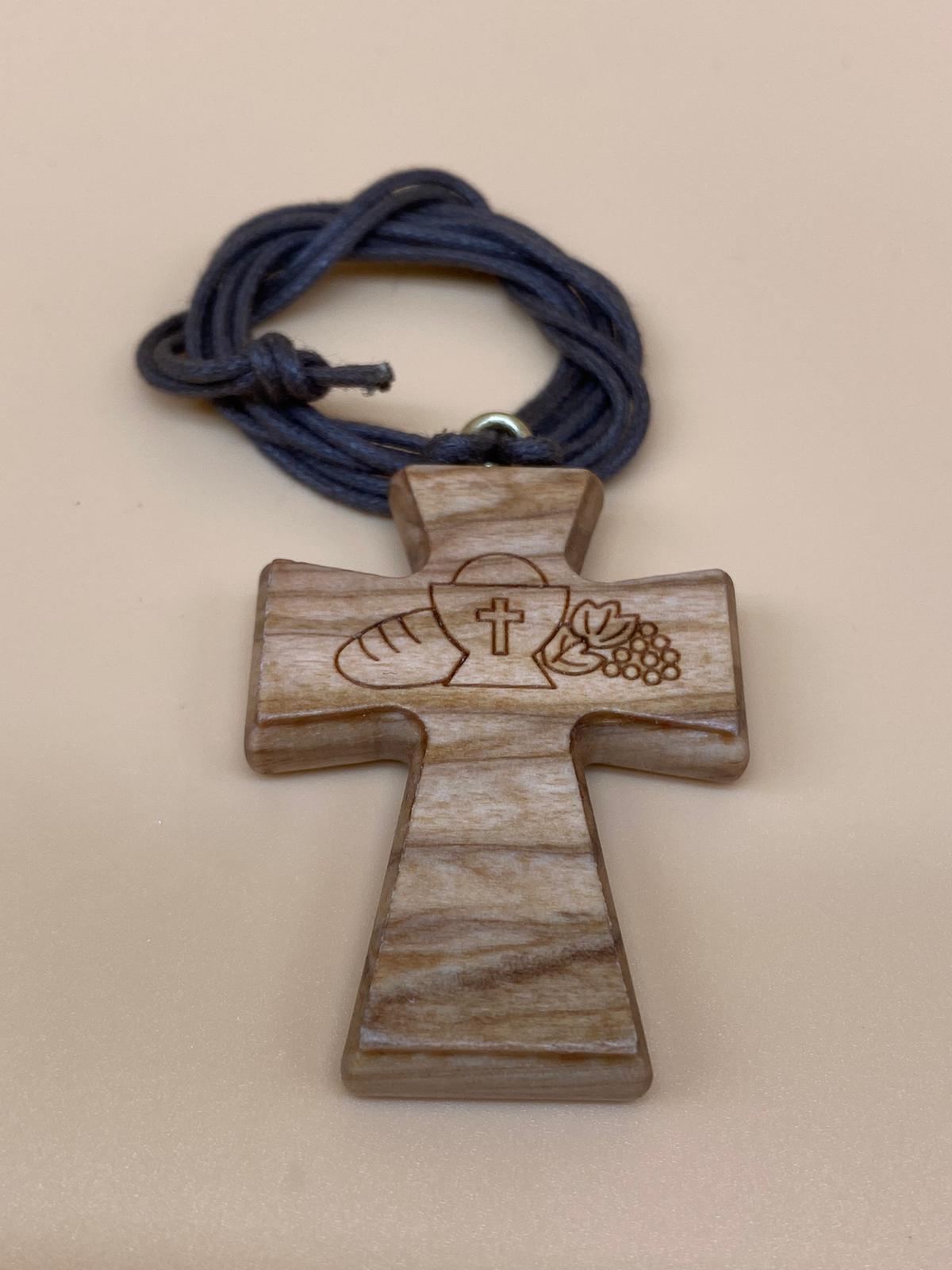 Croce in legno d'ulivo - Prima Comunione