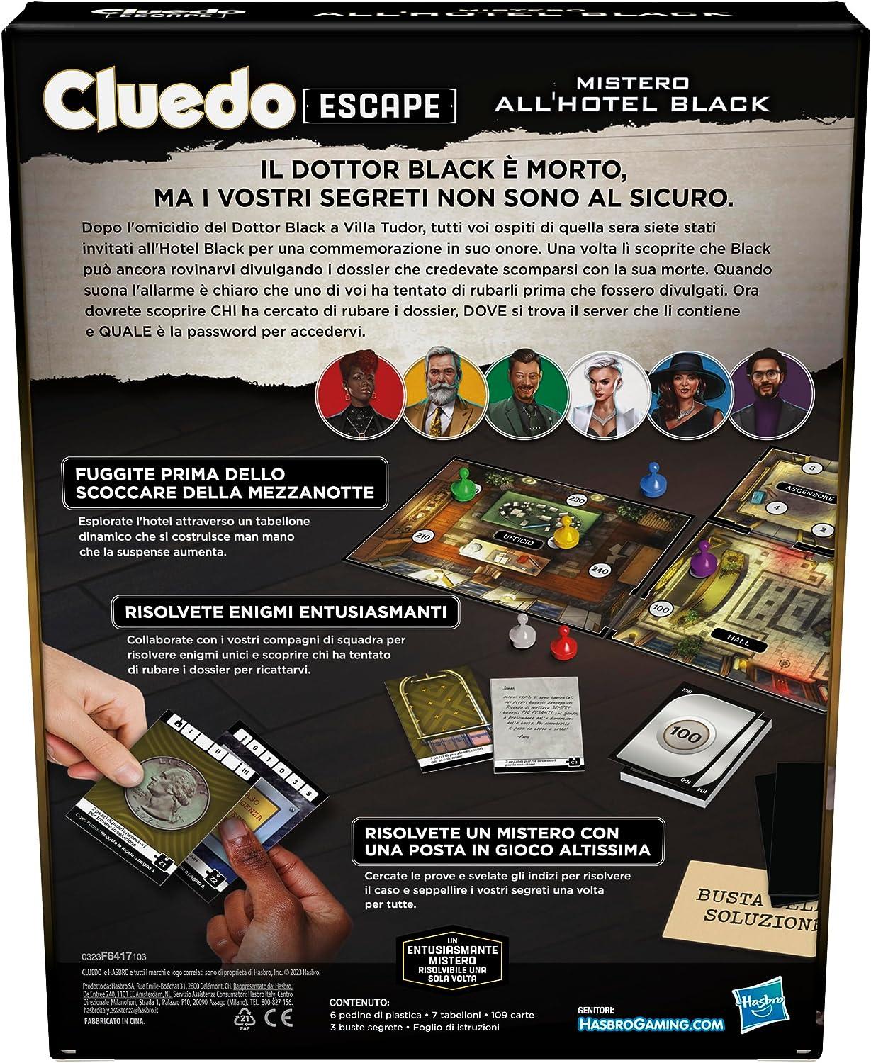 Cluedo Escape - Mistero all'Hotel Black