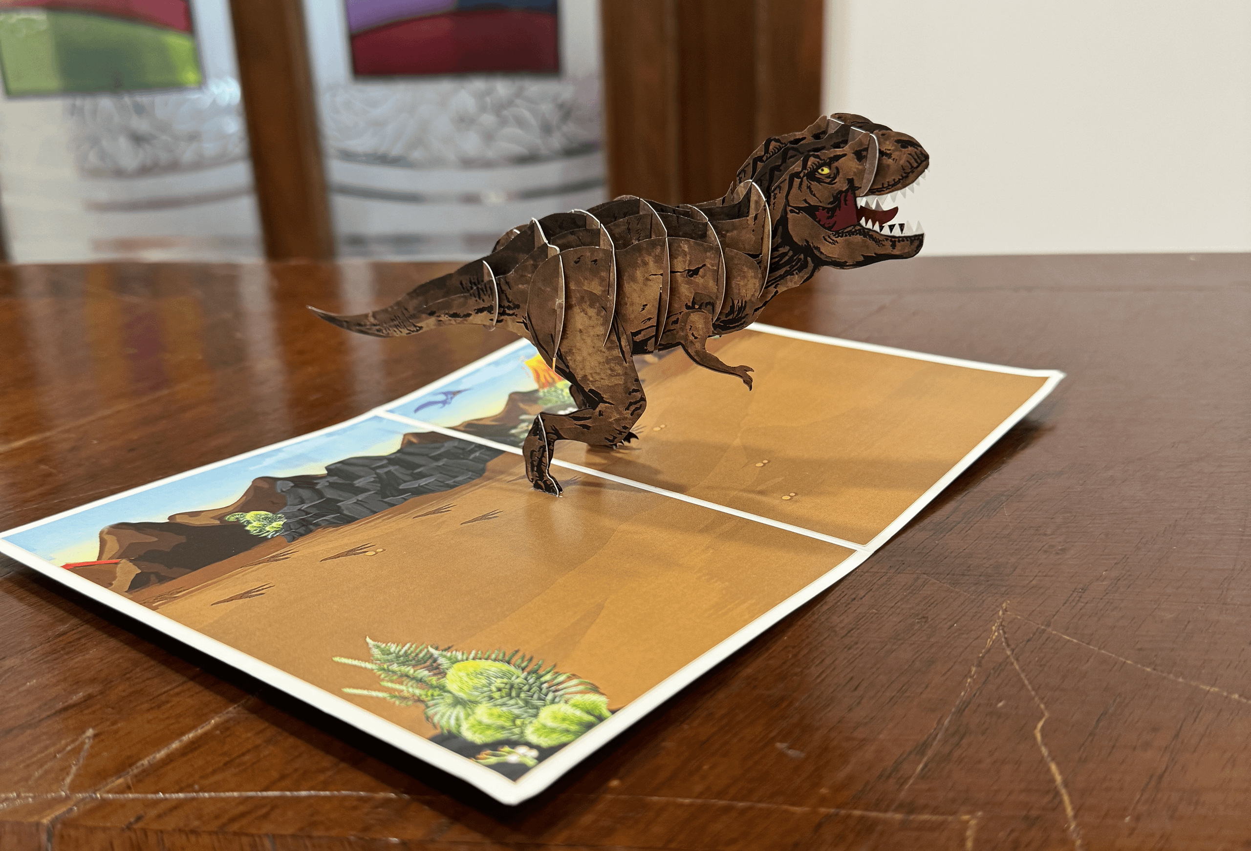 T-REX POP-UP CARD