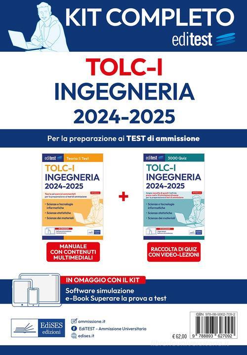 EDITEST  -  AREA TECNICA - TOLC-I INGEGNERIA. KIT 2024/2025