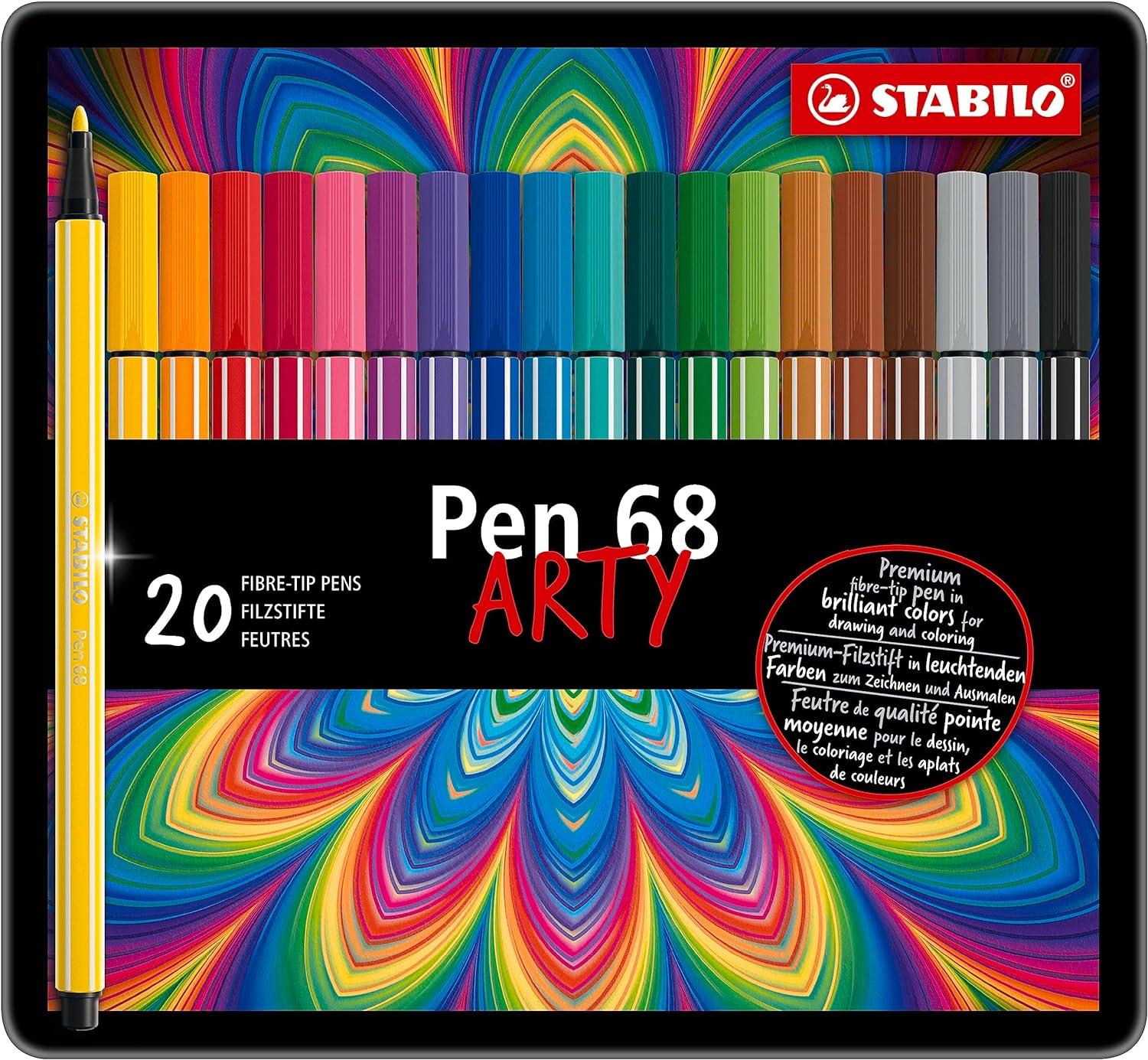 STABILO - Pen 68 Arty - Set 20 Pennarelli ad acqua