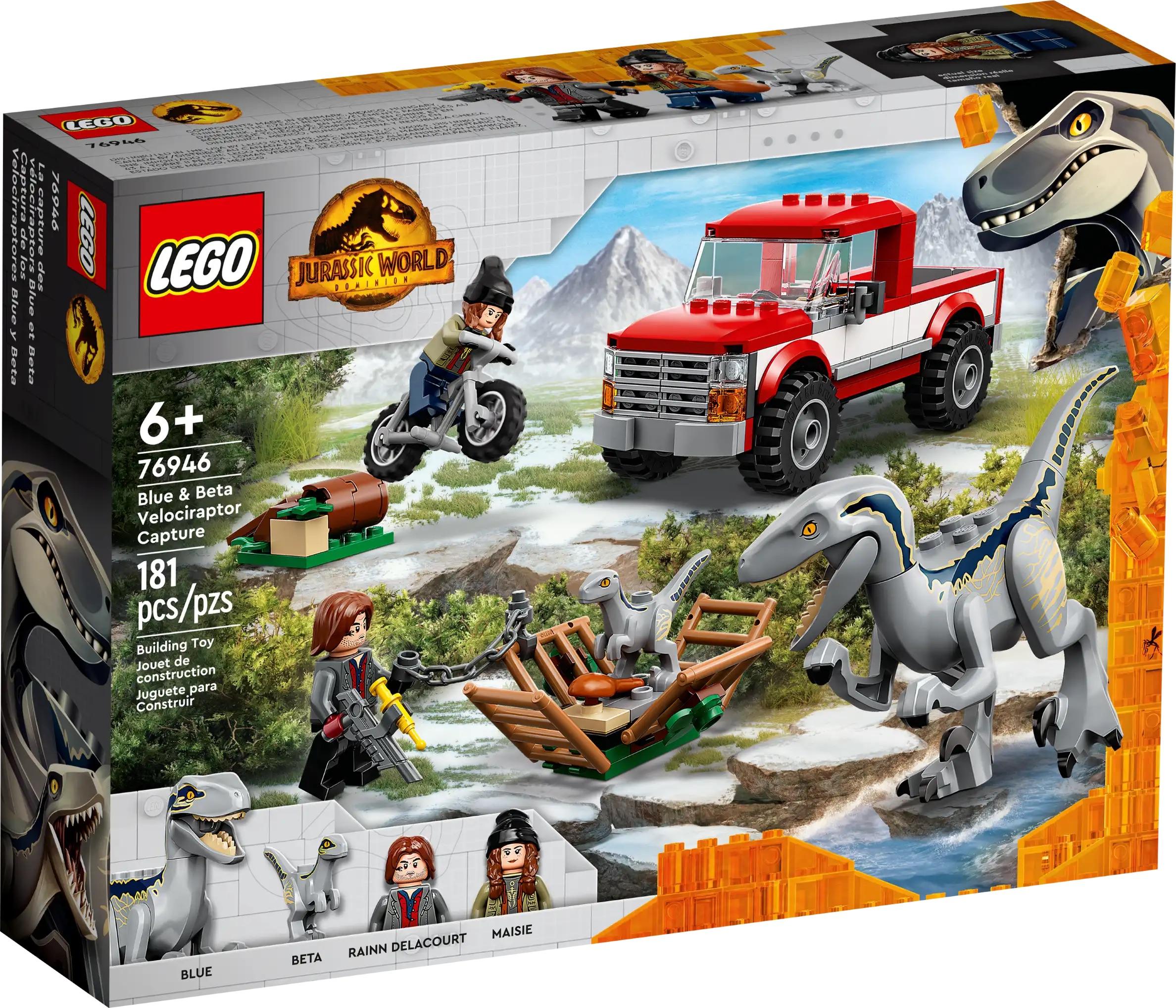 Lego 76946 - La Cattura dei Velociraptor Blue e Beta