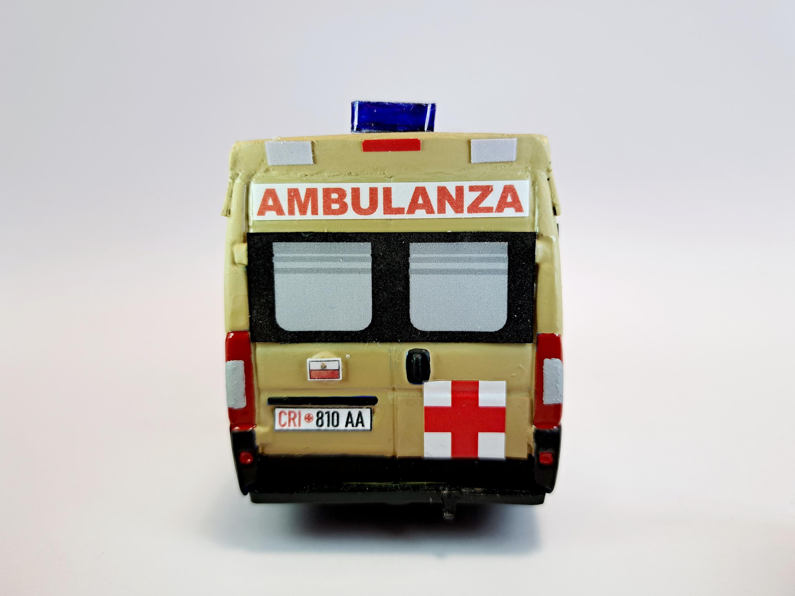 FIAT DUCATO X250 AMBULANZA CROCE ROSSA ITALIANA CORPO MILITARE