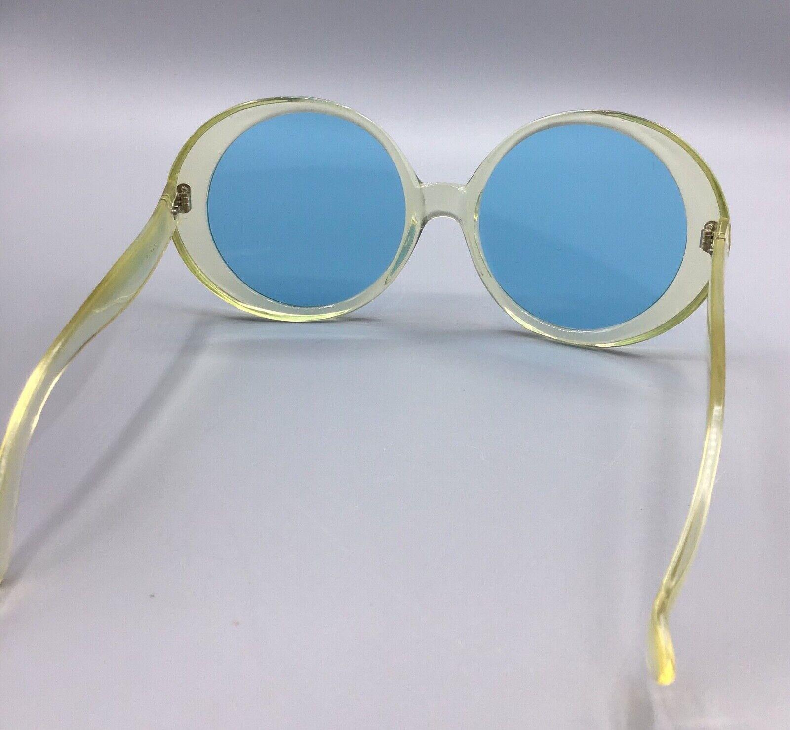 Italy occhiale da sole Sunglasses vintage light blue lens lunettes sonnenbrillen