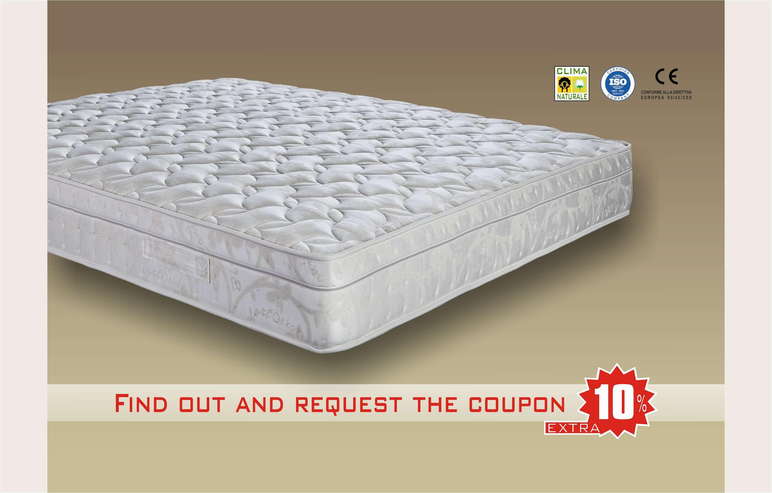 signoria mattress in independent springs removable with wool and cotton