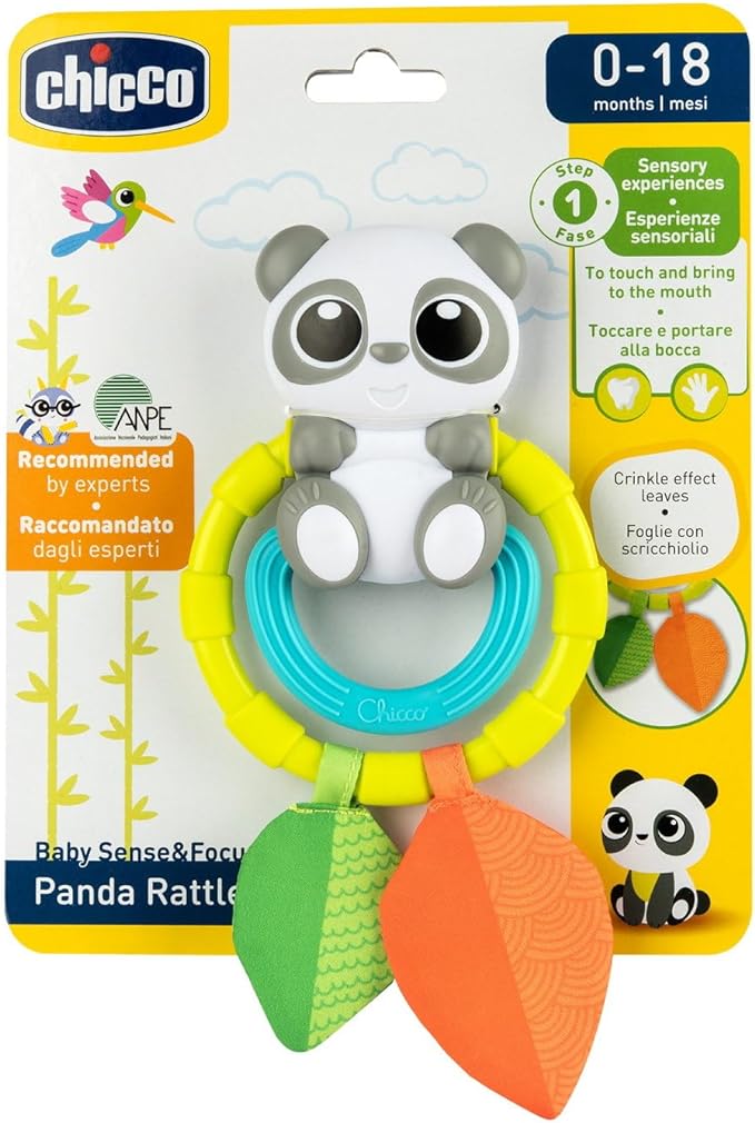 Sonaglio Panda, Sonaglio in Plastica, Morbido Massaggiagengive Chicco