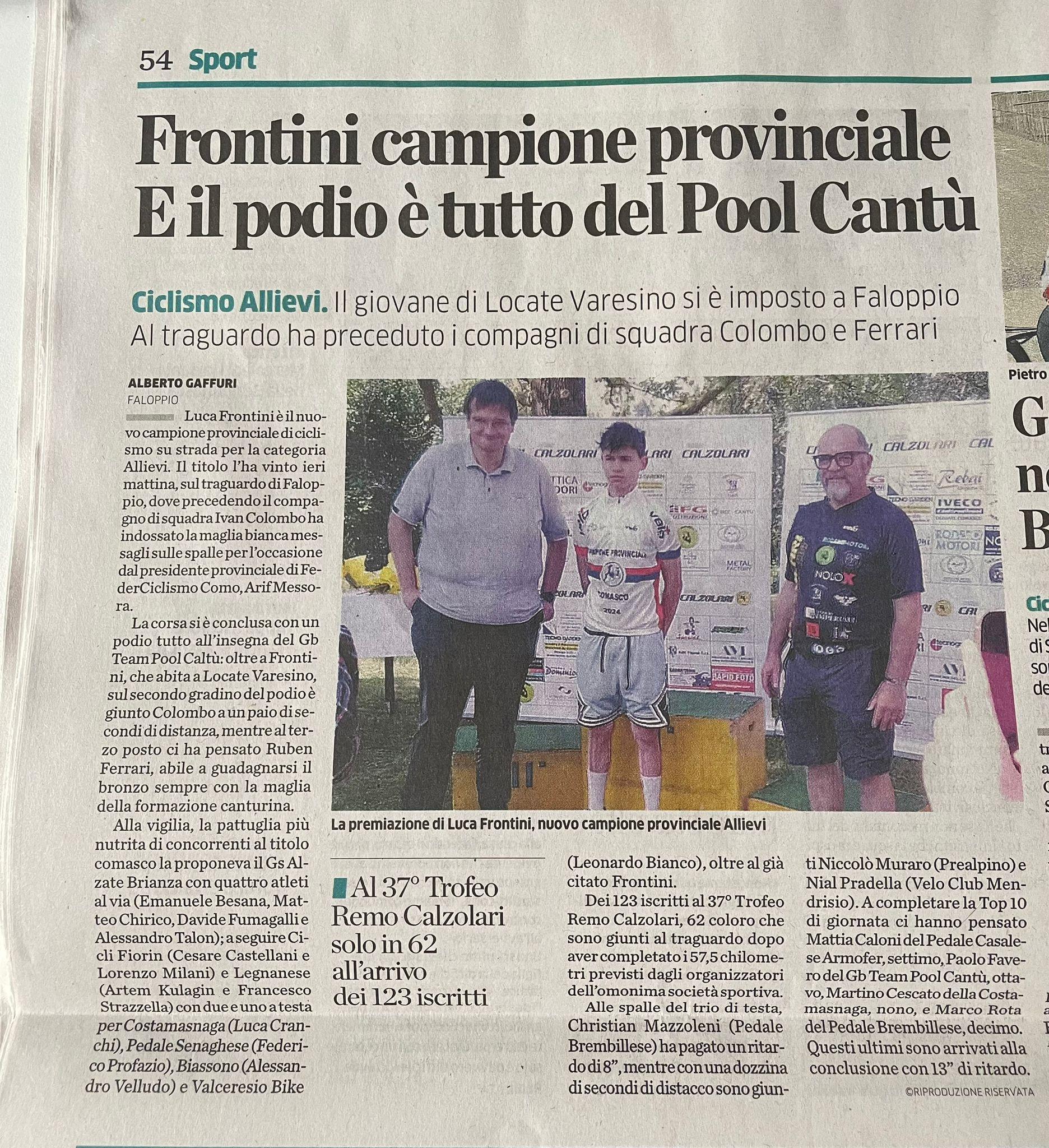 Articolo de "La Provincia"