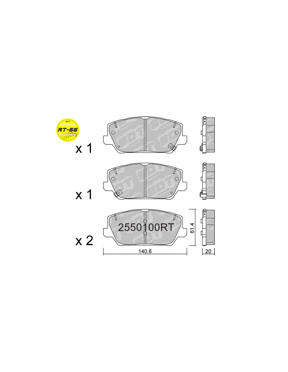 HYUNDAI i30 N 2.0i T-GDI Brake Pads - SDT Brake