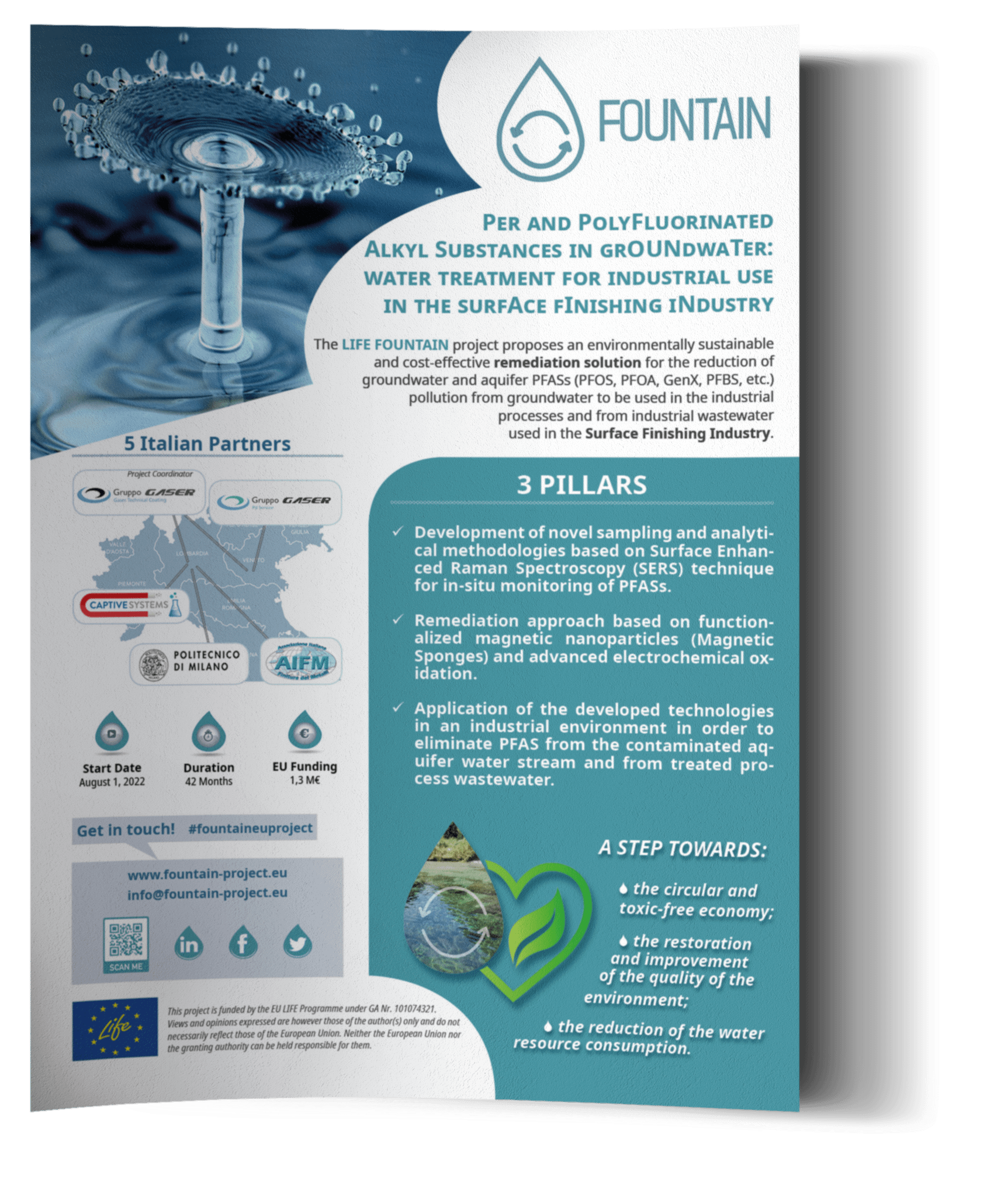 LIFE FOUNTAIN PROJECT Ad page