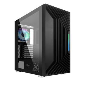 CASE MID-TOWER NO PSU NE-O F18 2USB3 VETRO TEMPERATO 1FAN+LEDSTRIP