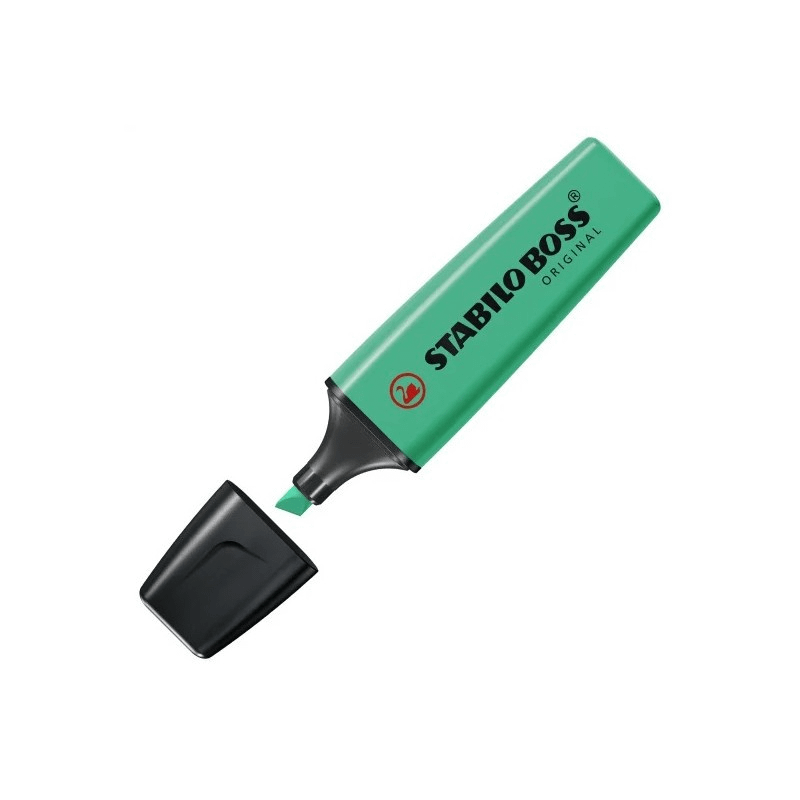 STABILO BOSS EVIDENZIATORE A SCALPELLO VERDE SCURO