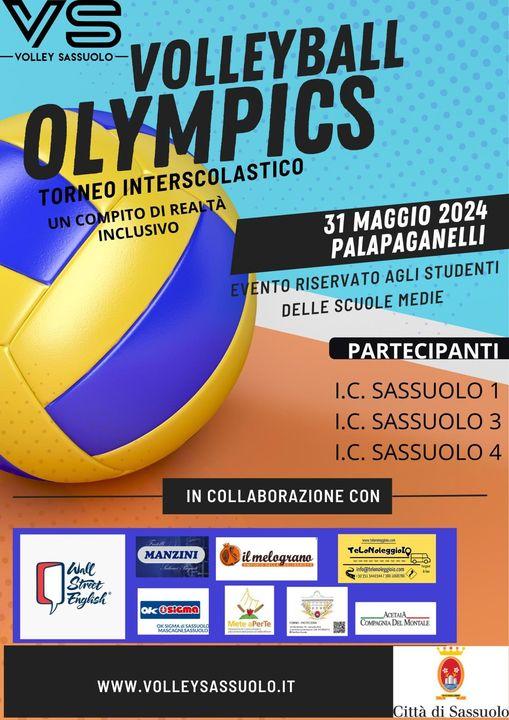 VOLLEYBALL OLYMPICS GAMES  AL  PALAPAGANELLI VENERDI' 31-5-24 AL MATTINO