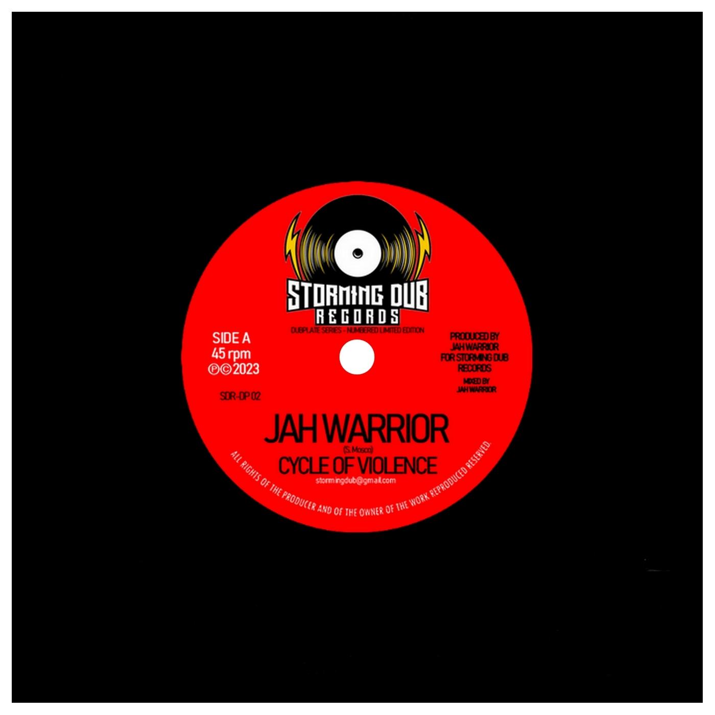 CYCLE OF VIOLENCE Jah Warrior STORMING DUB 7 inch (LATHE CUT LIMITED EDITION)