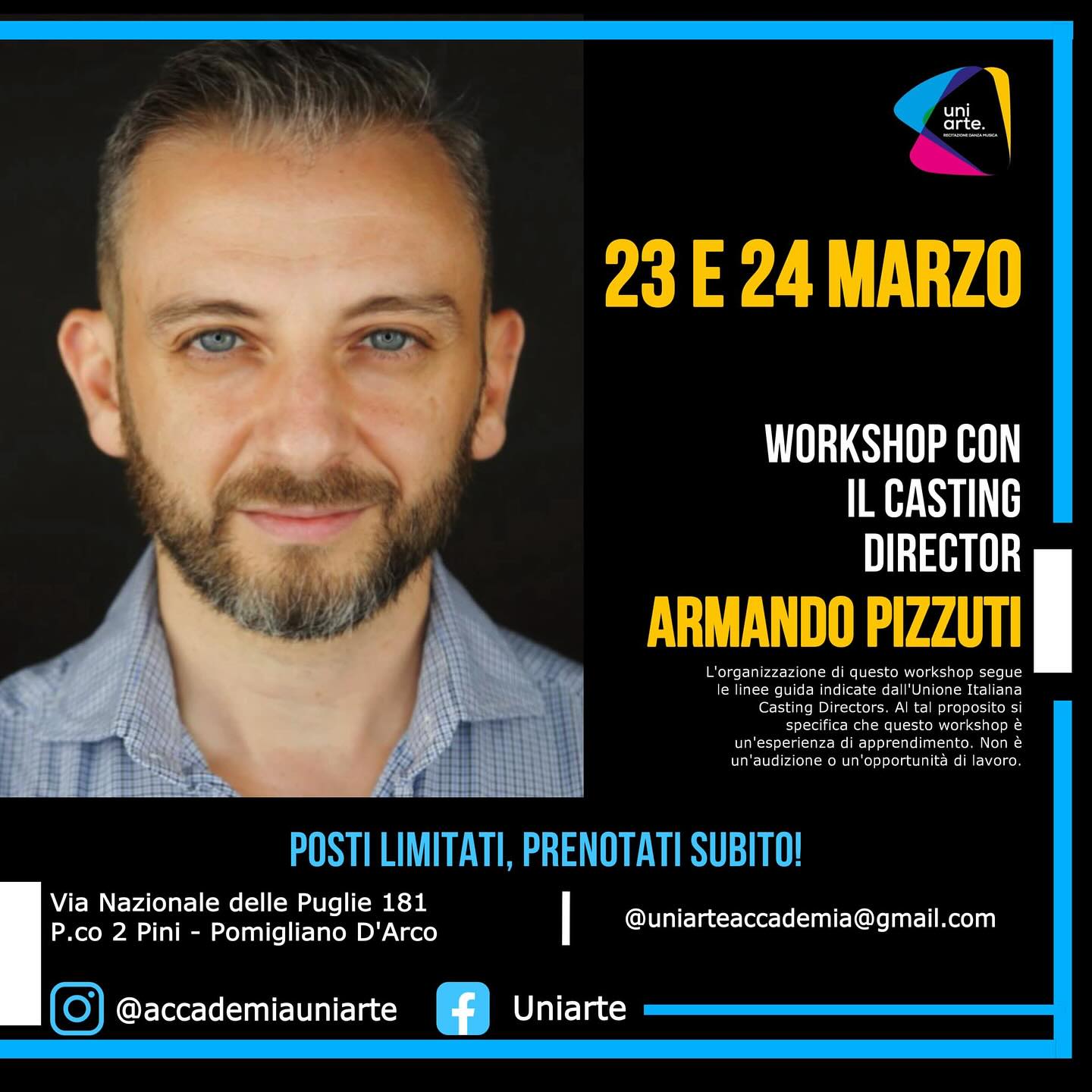 Workshop con il casting director Armando Pizzuti