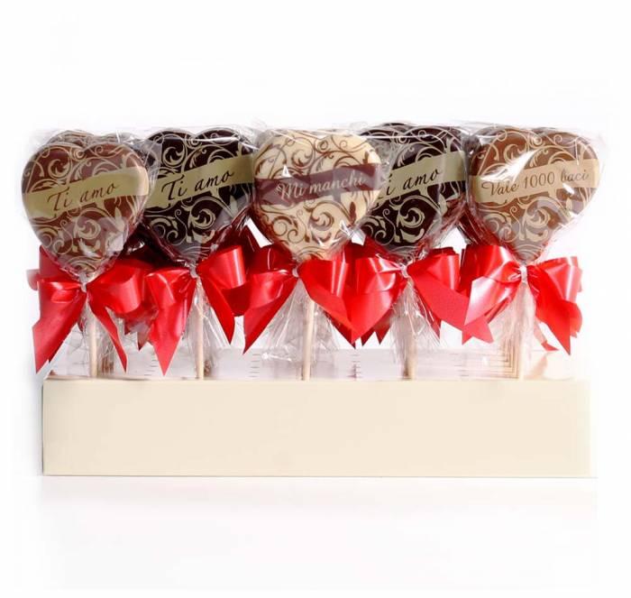 San Valentino “MSG d’amore” Lecca lecca di cioccolato 081