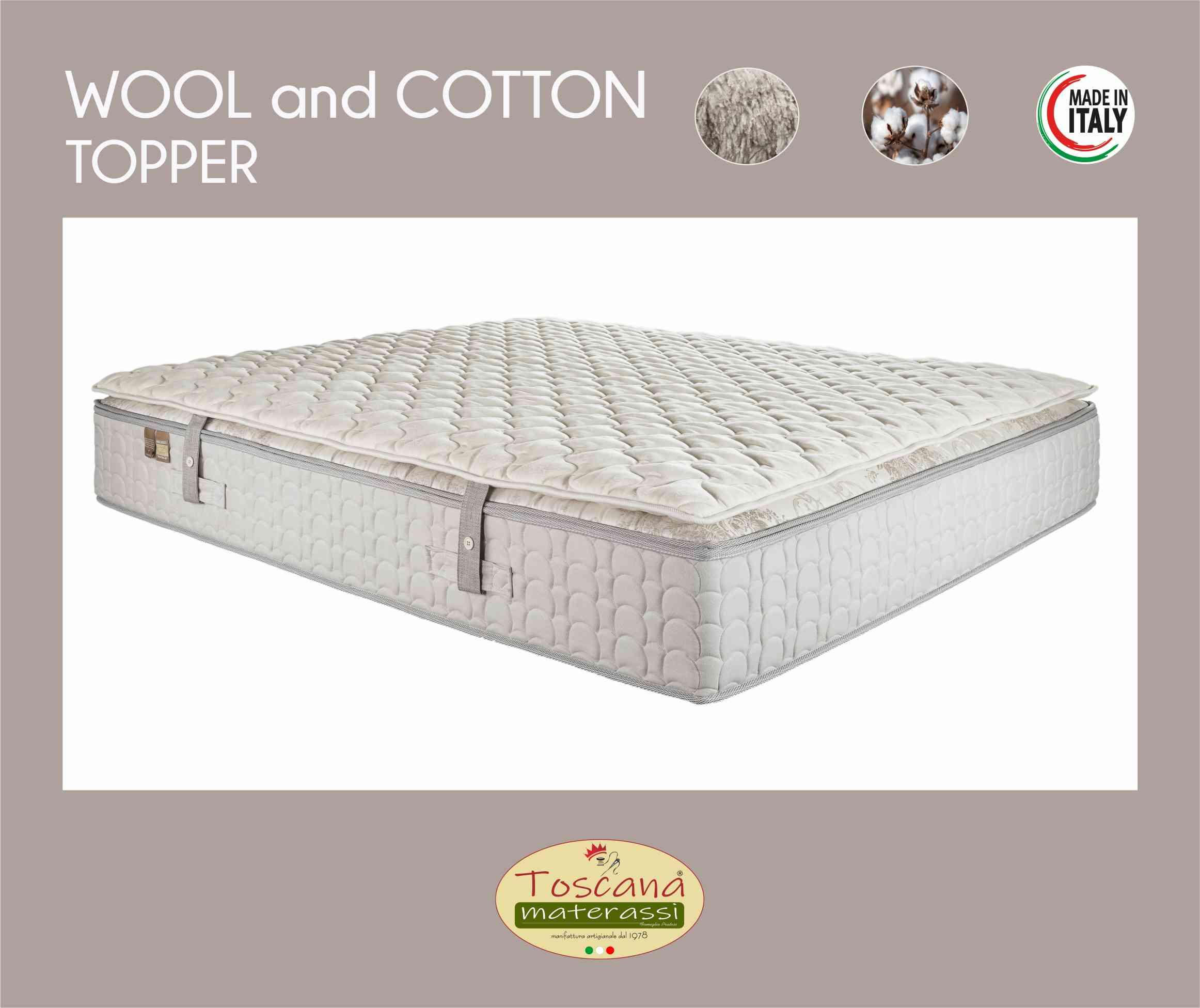 100% natural WOOL and COTTON topper (steady)