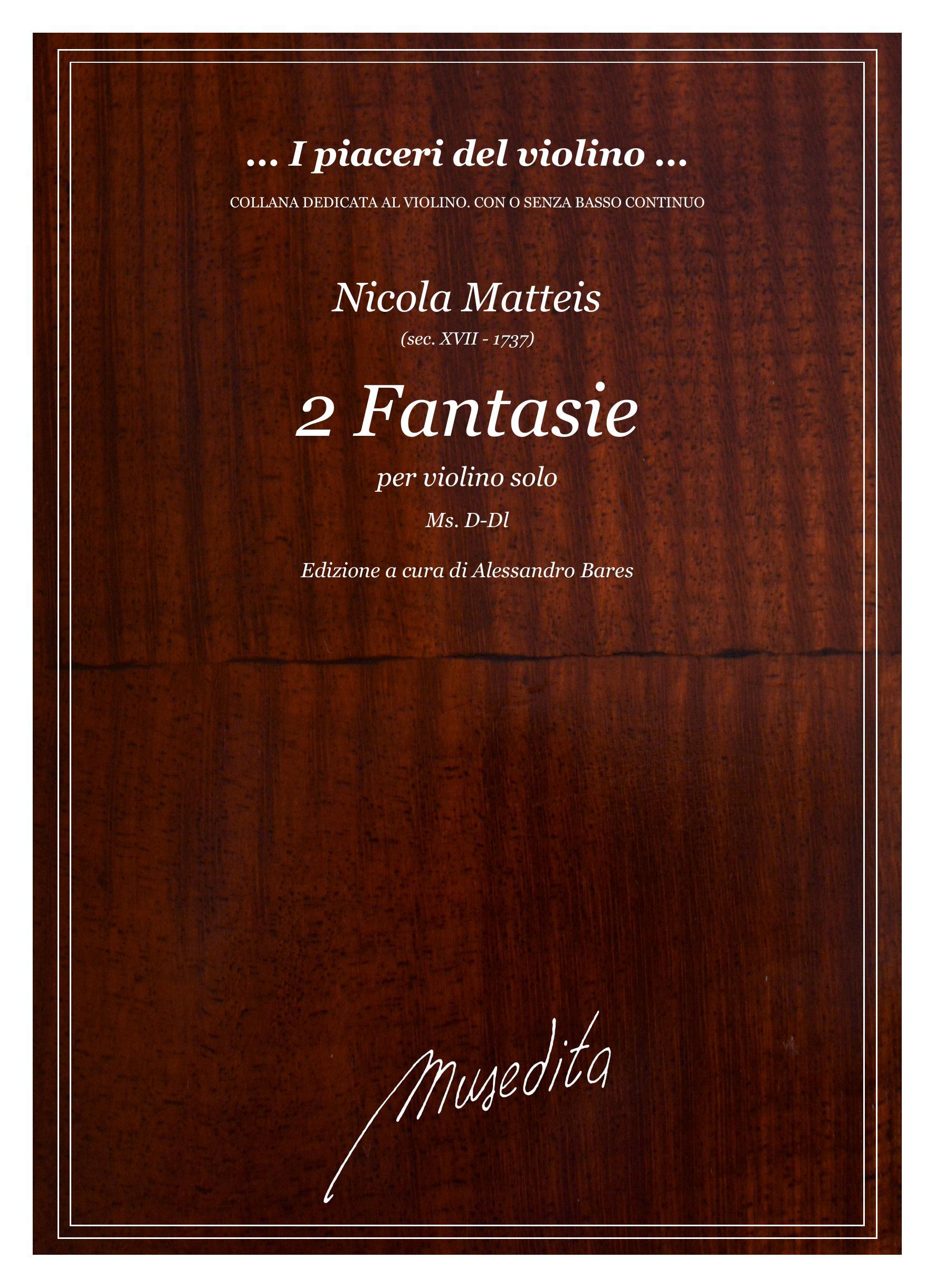 N.Matteis: 2 Fantasie (Ms, D-Dl)