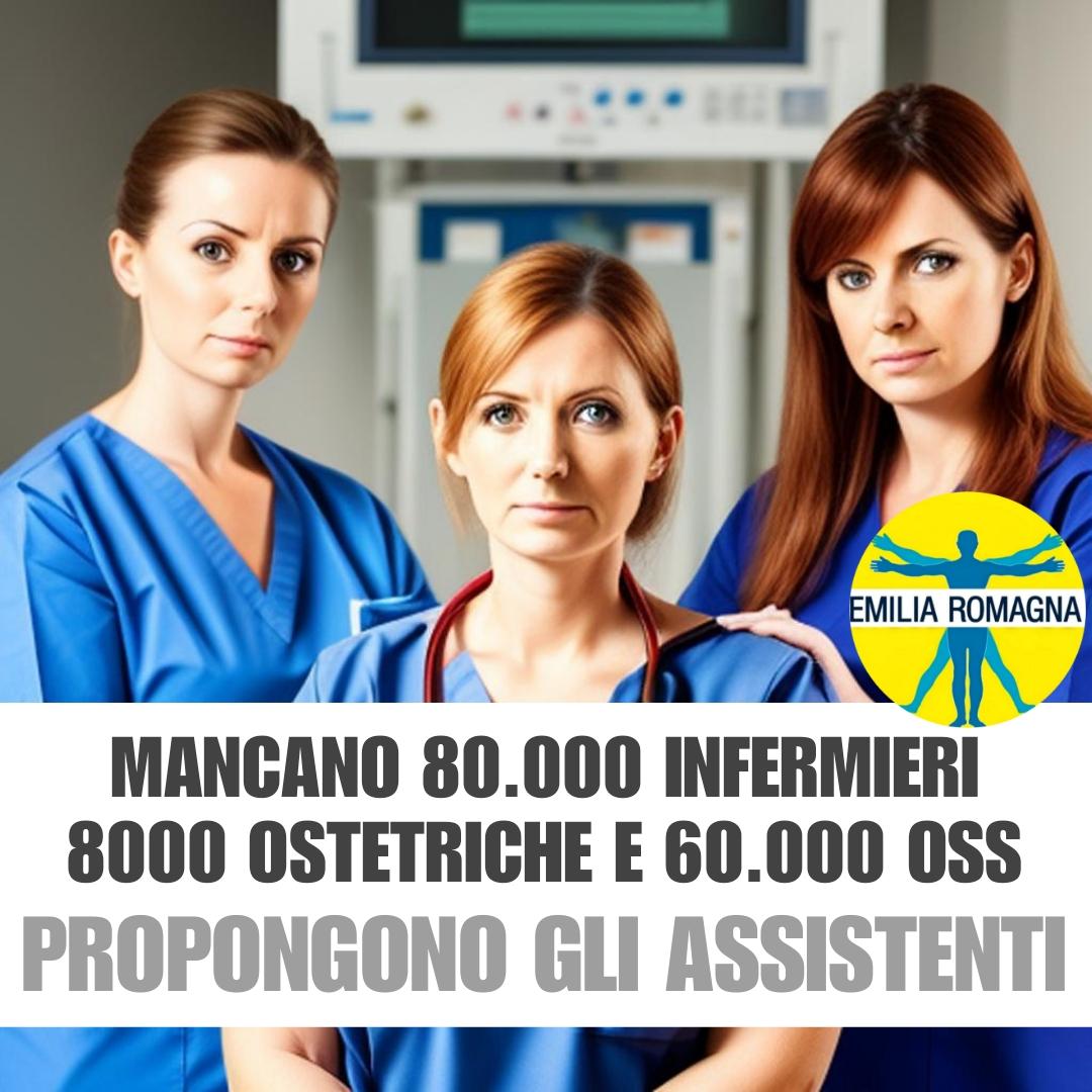 Mancano 80.000 infermieri, 8000 ostetriche e oltre 60.000 OSS. La politica propone gli assistenti