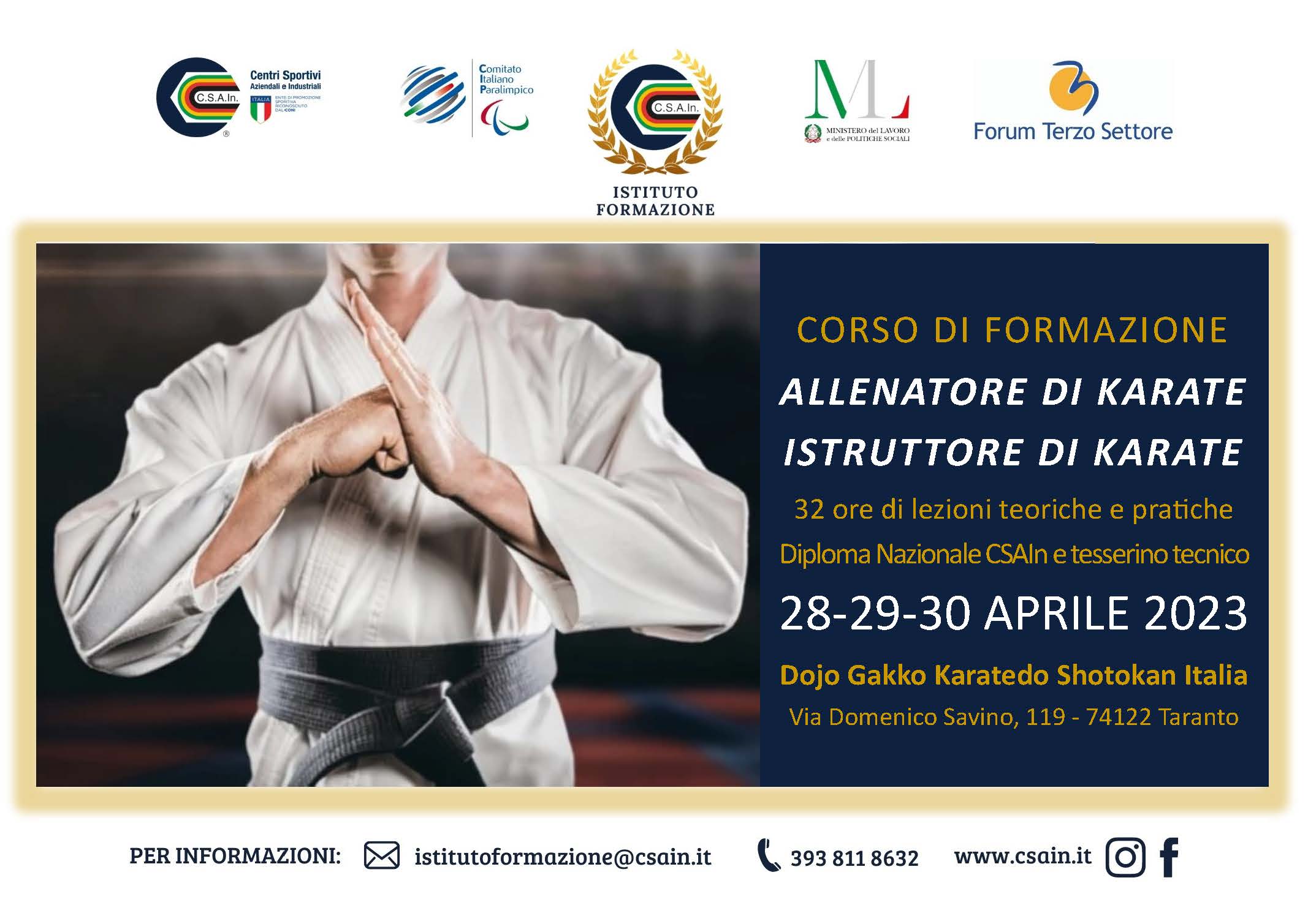 Stage Karate Soke Cosimo Cavallo