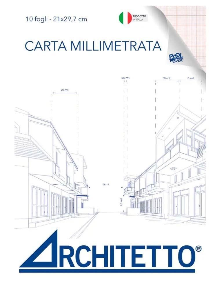 Blocco carta millimetrata A4