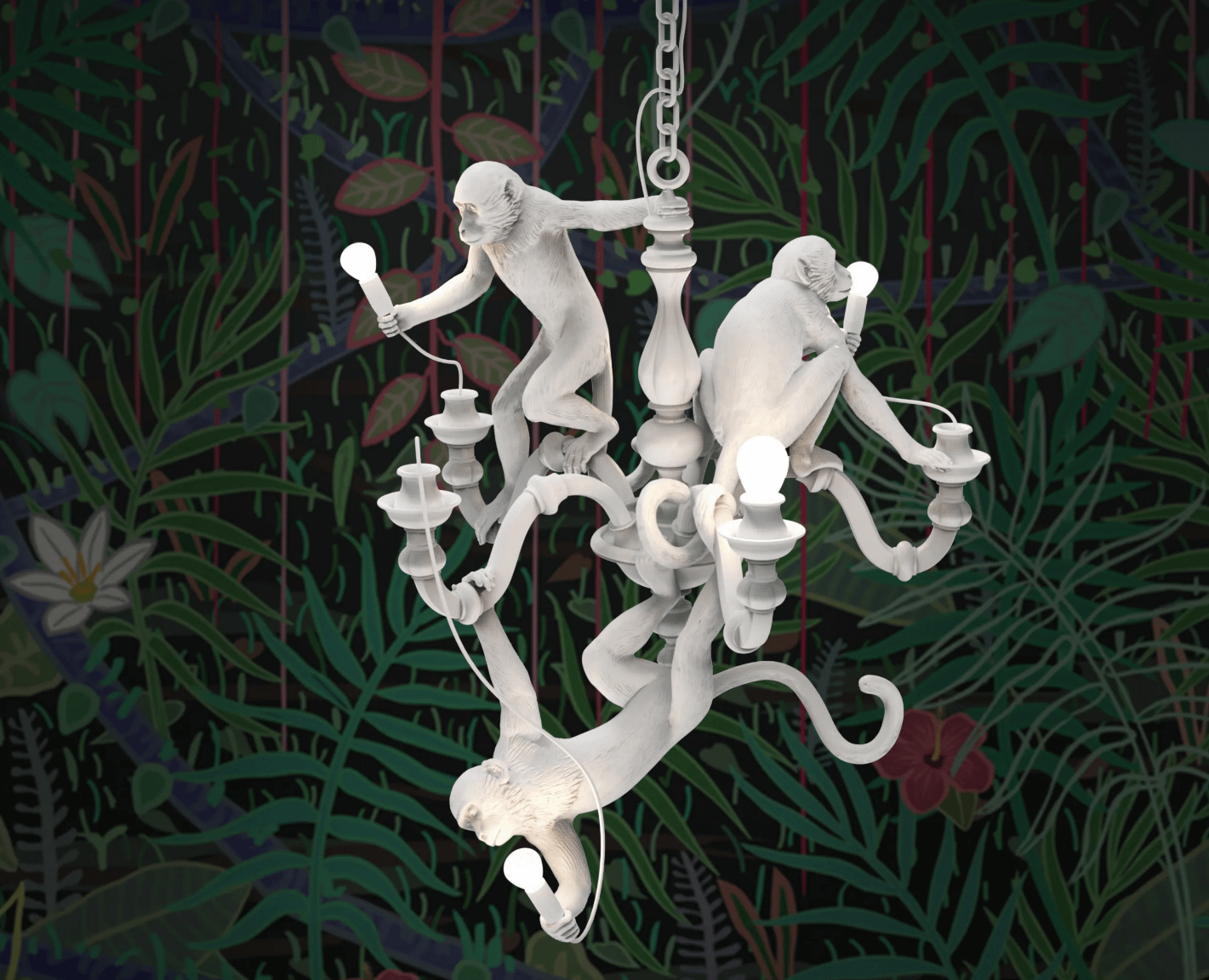 Monkey Chandelier Lampadario