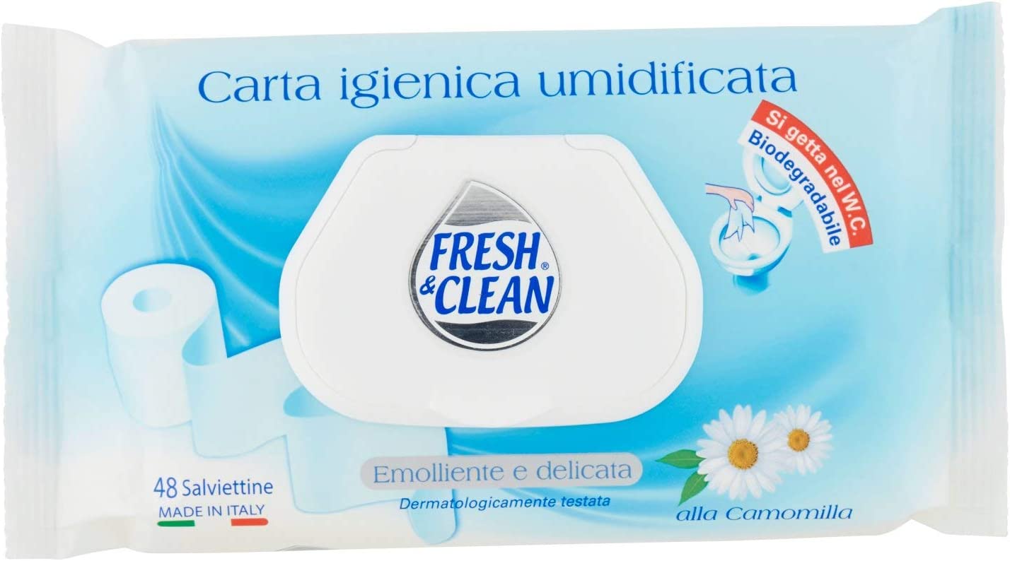 Fresh & Clean Carta Igienica Umidificata 48 salviette