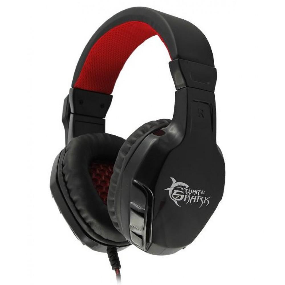 Cuffie Gaming con Microfono Panther Nero Rosso GHS-1641