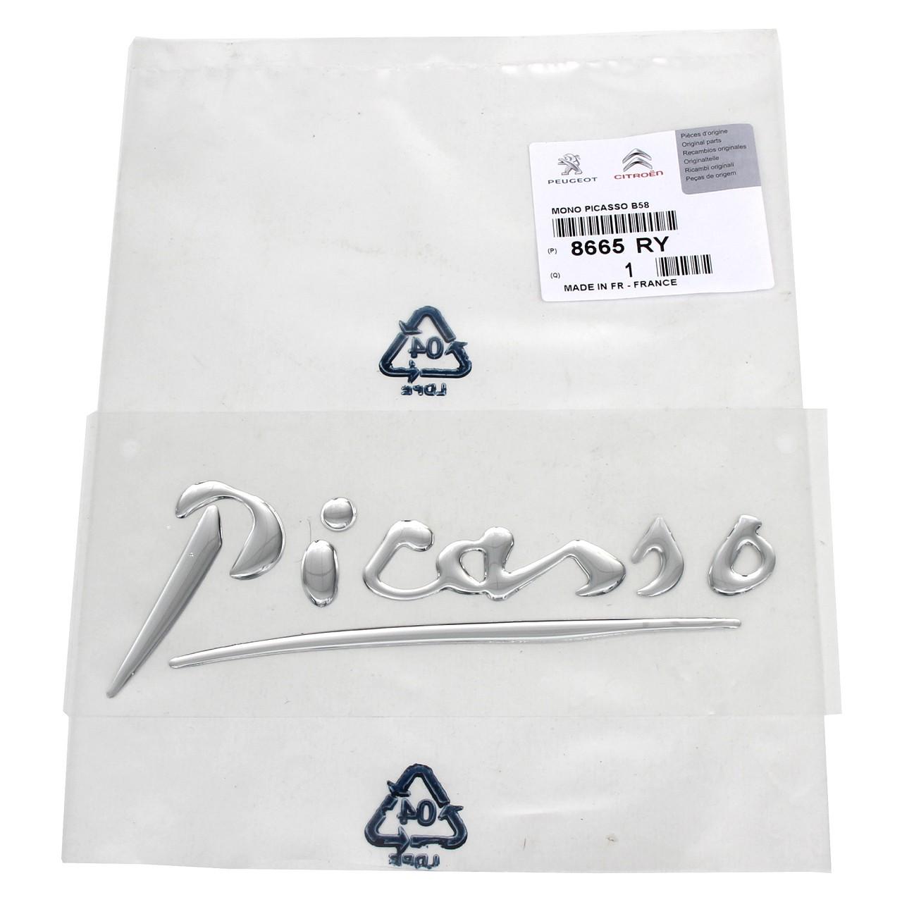 Emblema adesivo logo Picasso originale Citroen C4 (8665 RY)