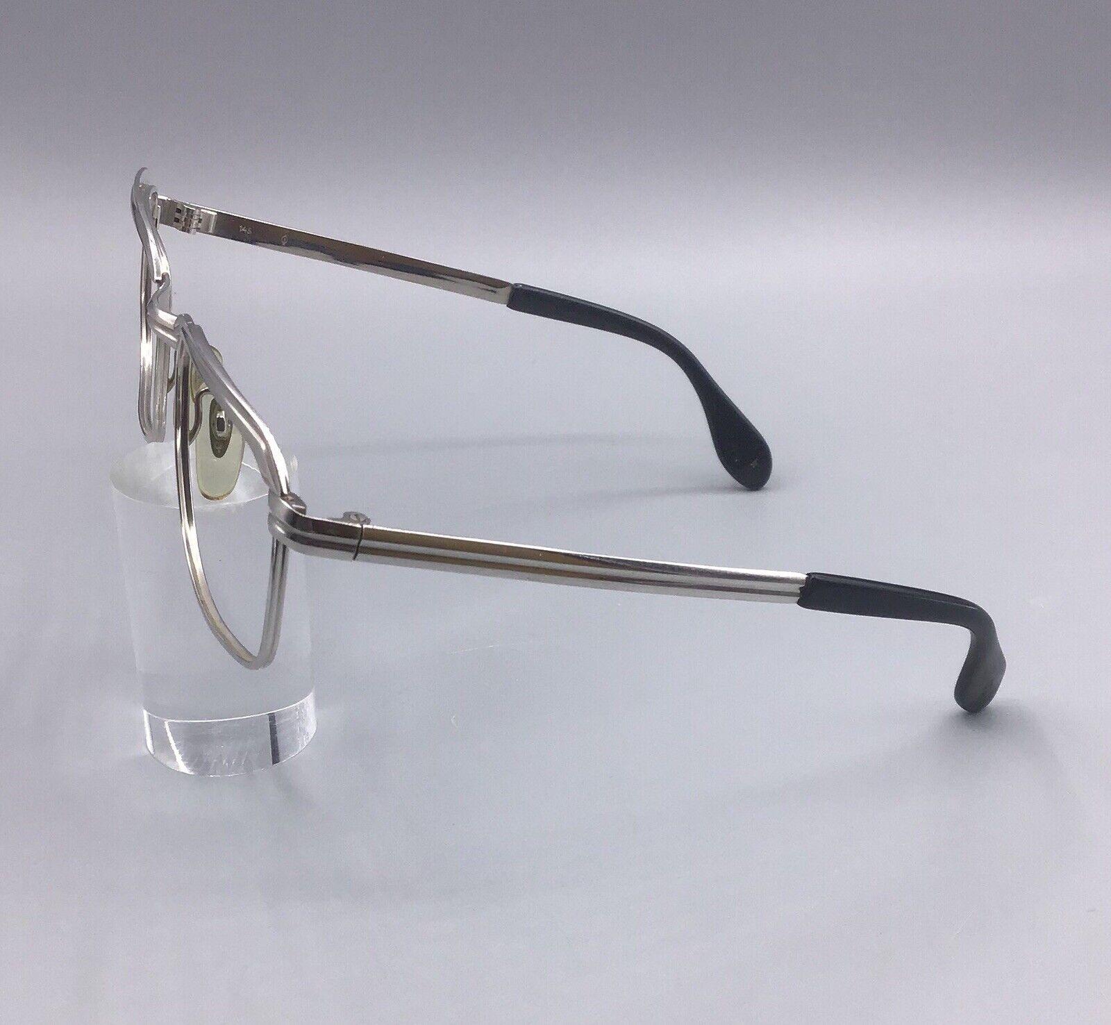 Metzler eyeglasses frame made in Germany occhiale vintage 1/10 12k white gold