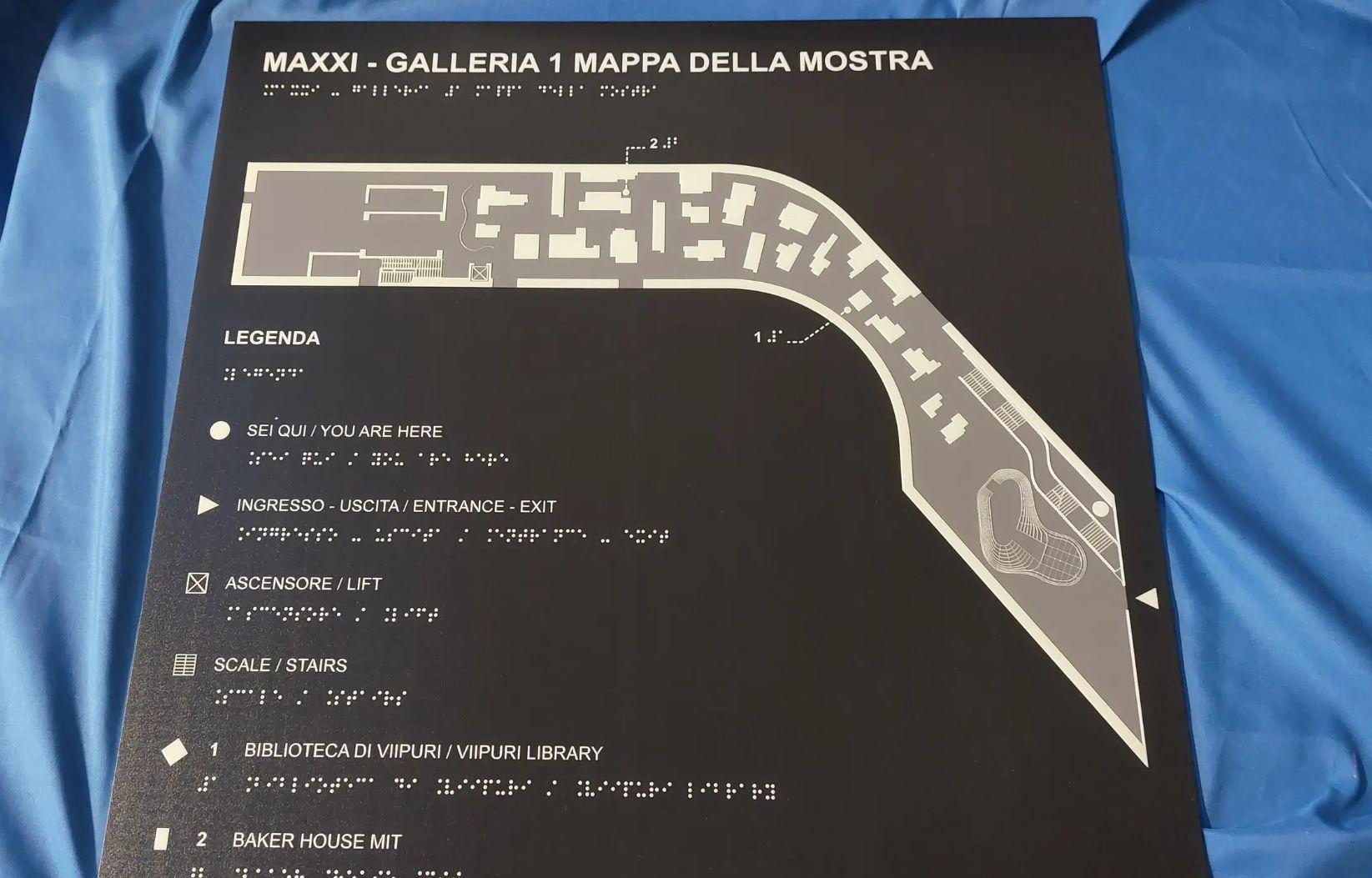 Mappa tattile - MUSEO MAXXI