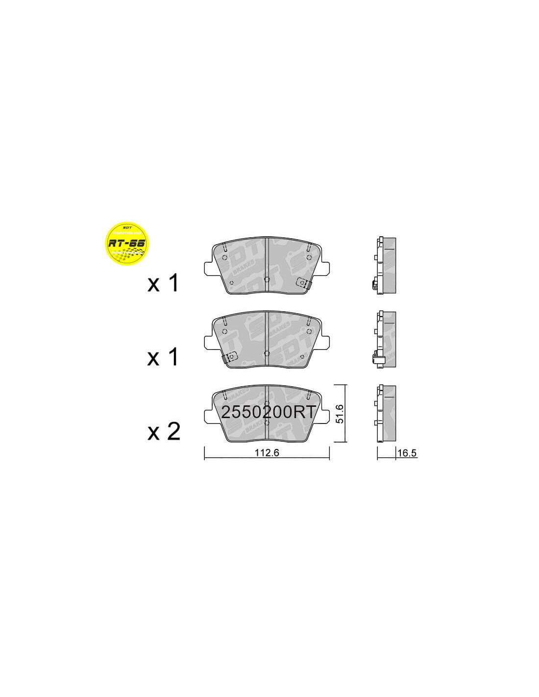 HYUNDAI i30 N 2.0i T-GDI Brake Pads - SDT Brake