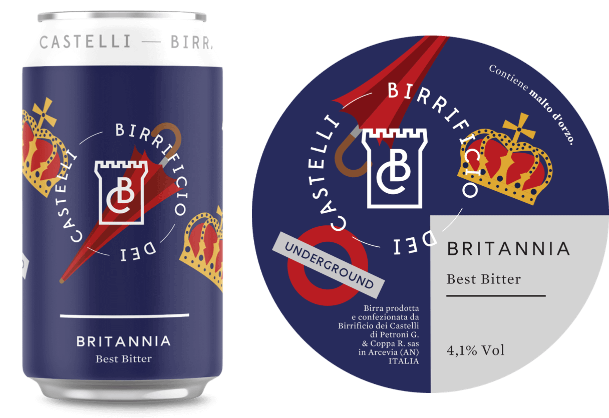 Britannia è una birra artigianale in stile inglese, una best bitter. Acquista online birra o in arcevia nelle marche