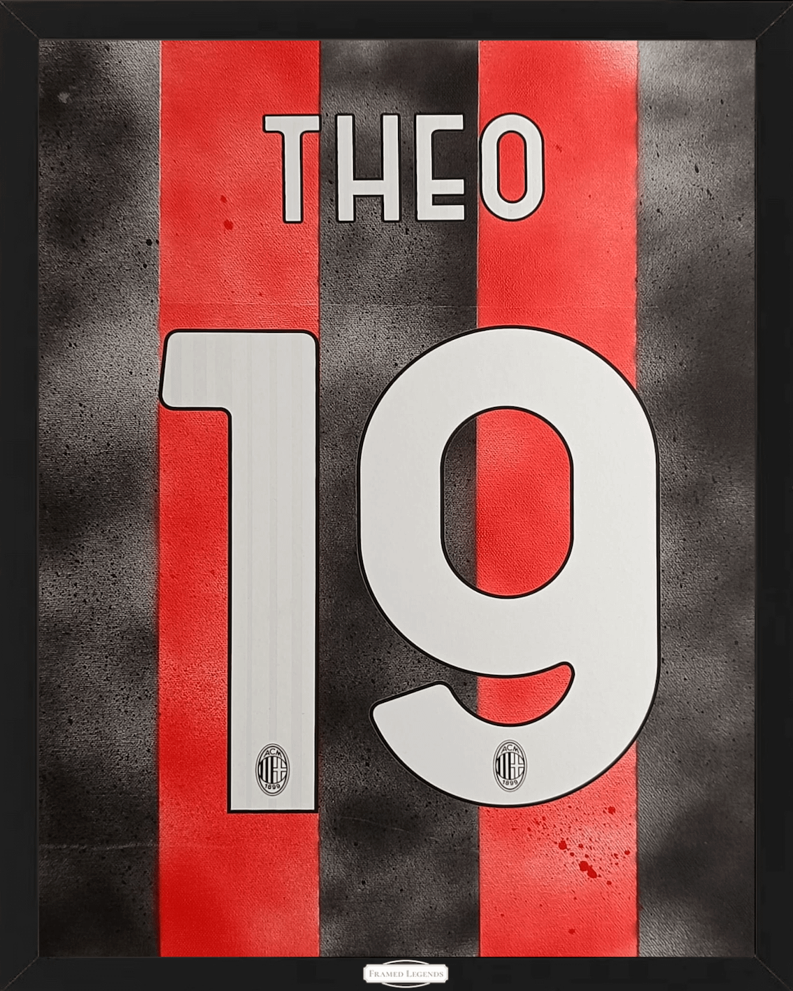 Artwork AC Milan Football Club Theme Theo Hernández Limited Edition