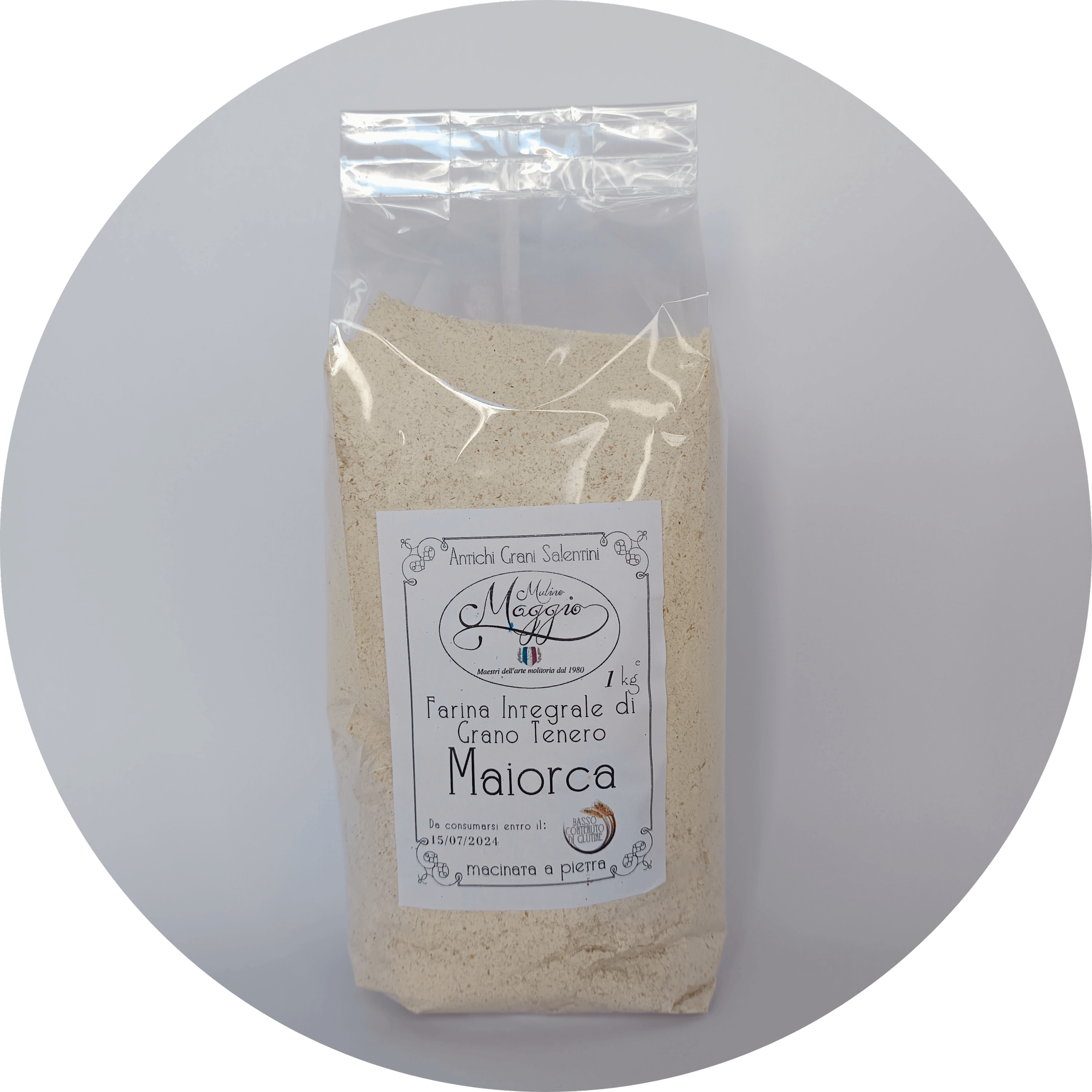 Farina integrale di grano tenero Maiorca 1kg