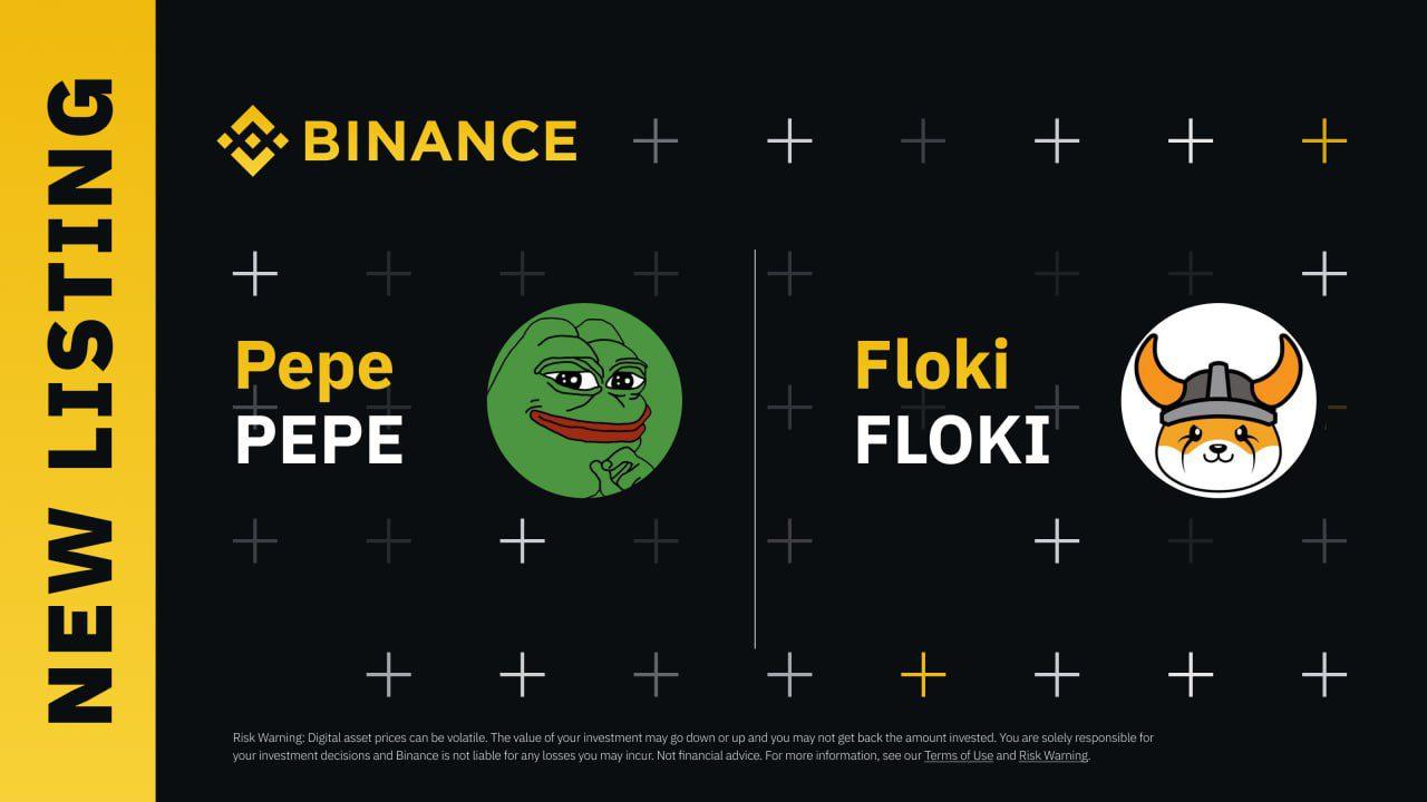 Binance has postponed the listing of FLOKI and PEPE until May 5, 2023, 18:00 UTC