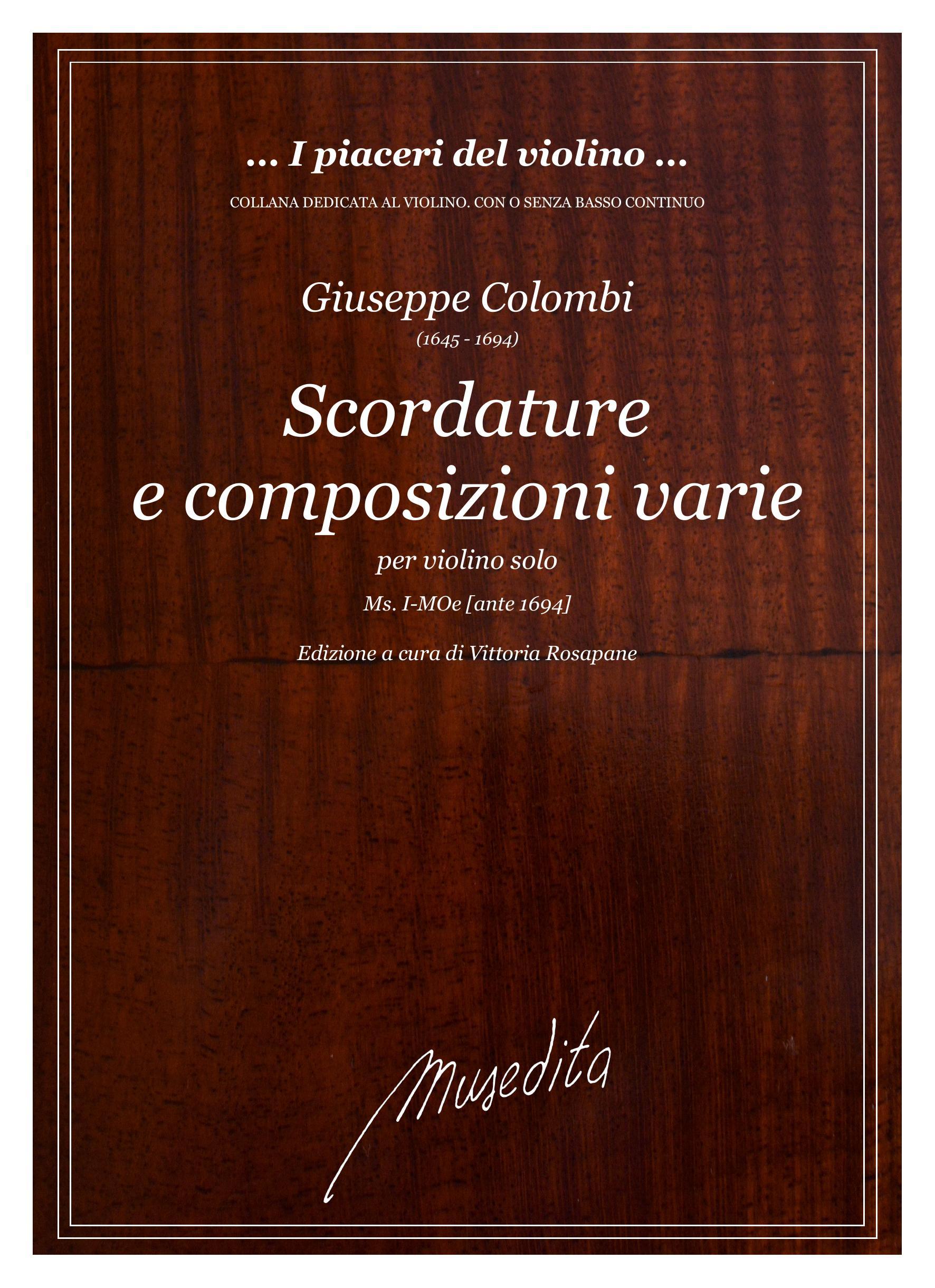 G.Colombi: Scordature e composizioni varie (Ms, I-MOe)