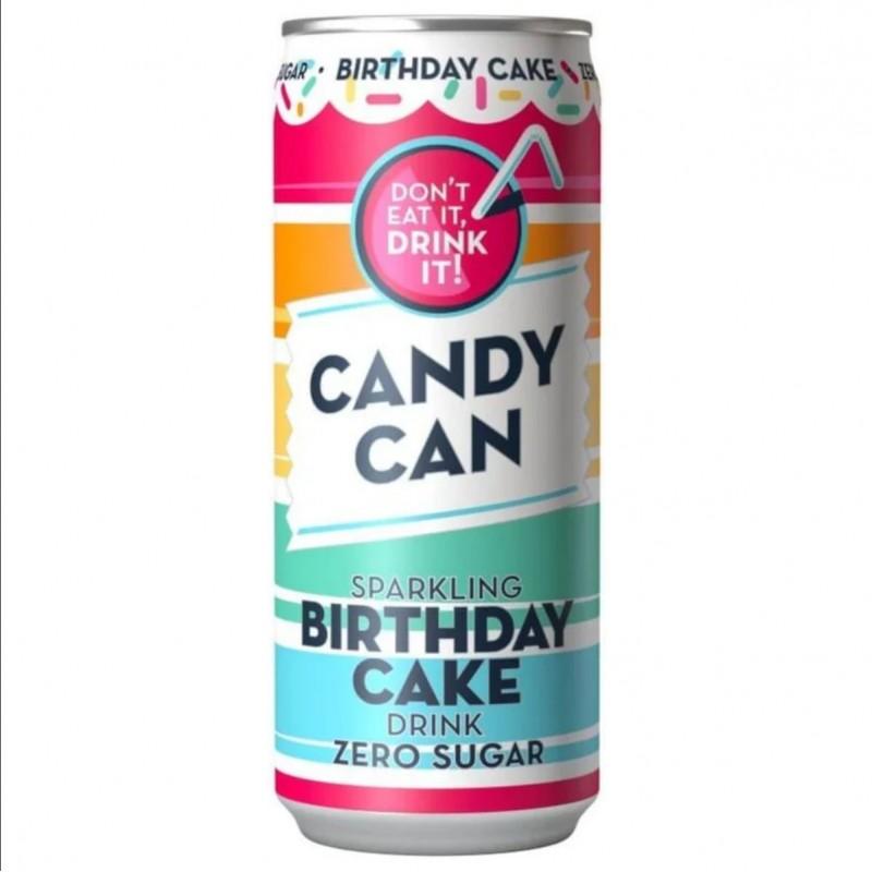 Candy Can Bibita Frizzante gusto Birthday Cake