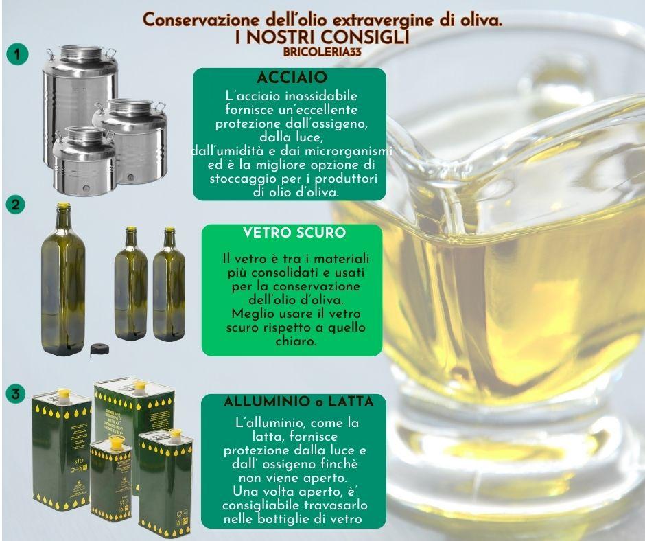 Conservare l' olio d' oliva in Bricoleria33